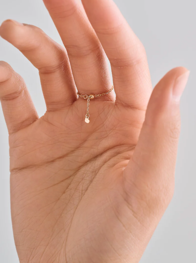 Adjustable Diamond Chain Ring