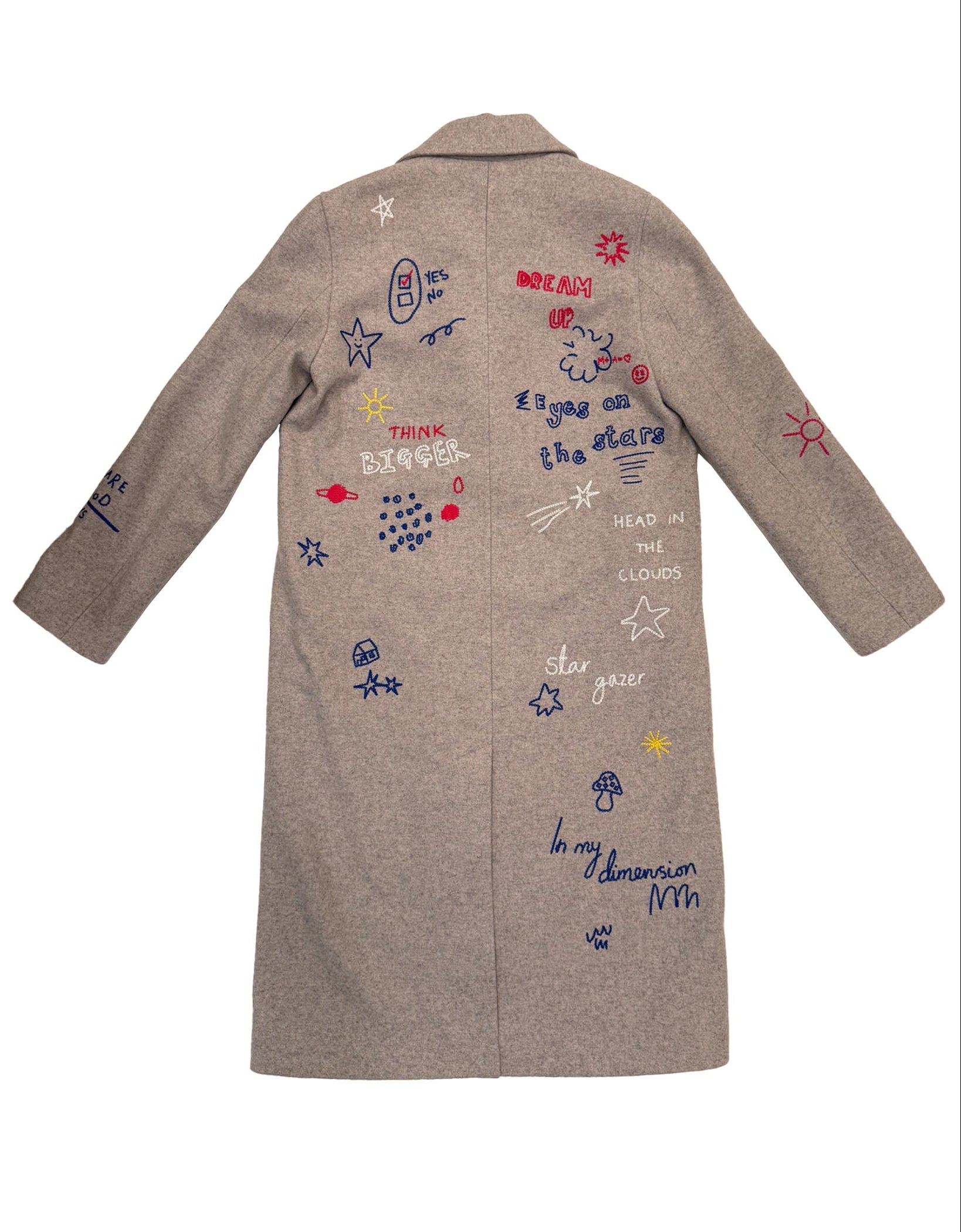 MIRA MIKATI | SCRIBBLE WOOL COAT