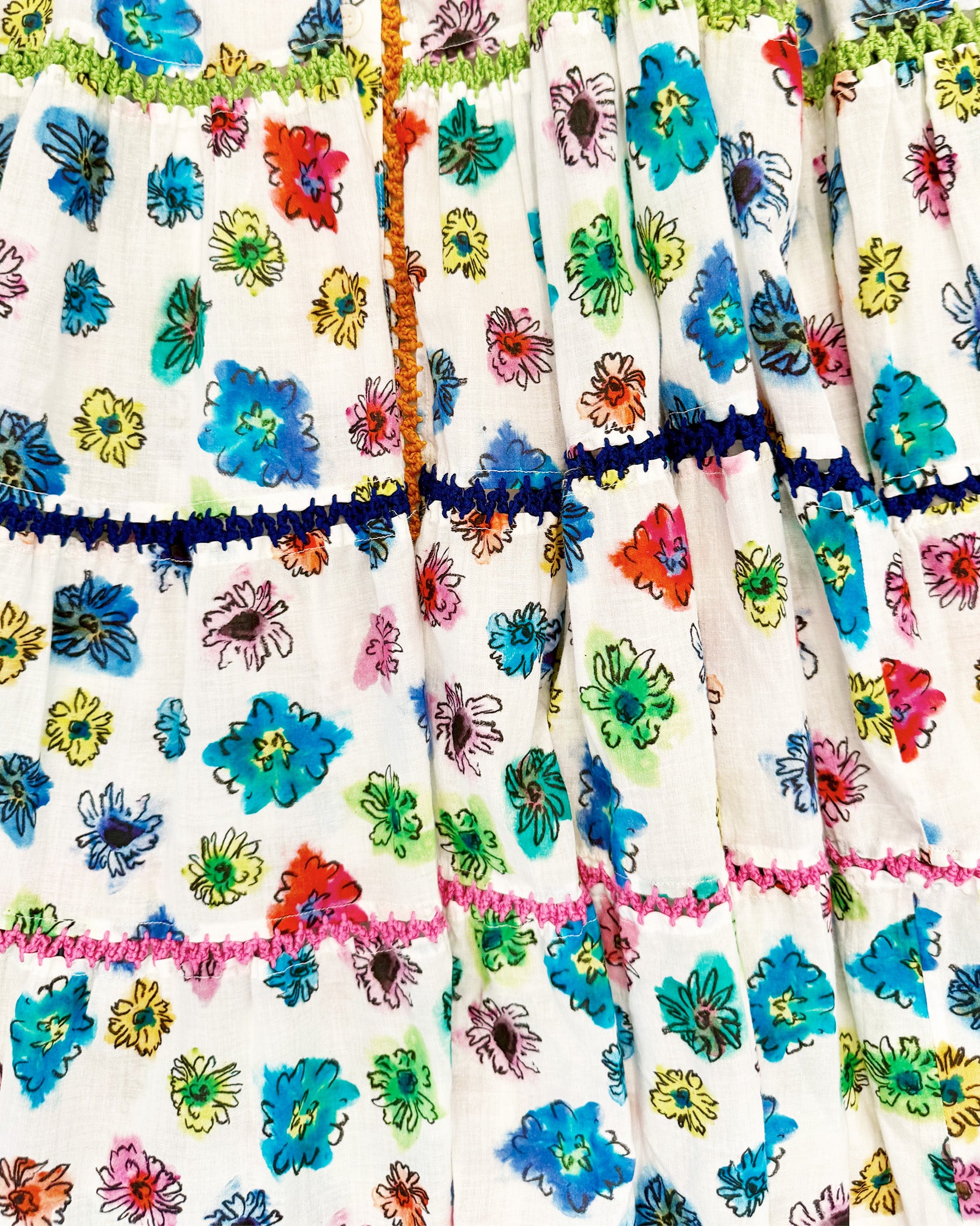 MII | PRINTED EMBROIDERED DRESS