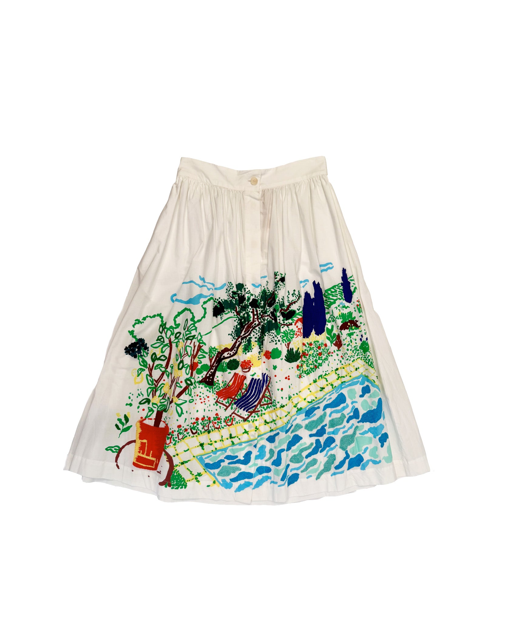 MII | MONA PRINTED BUTTON SKIRT