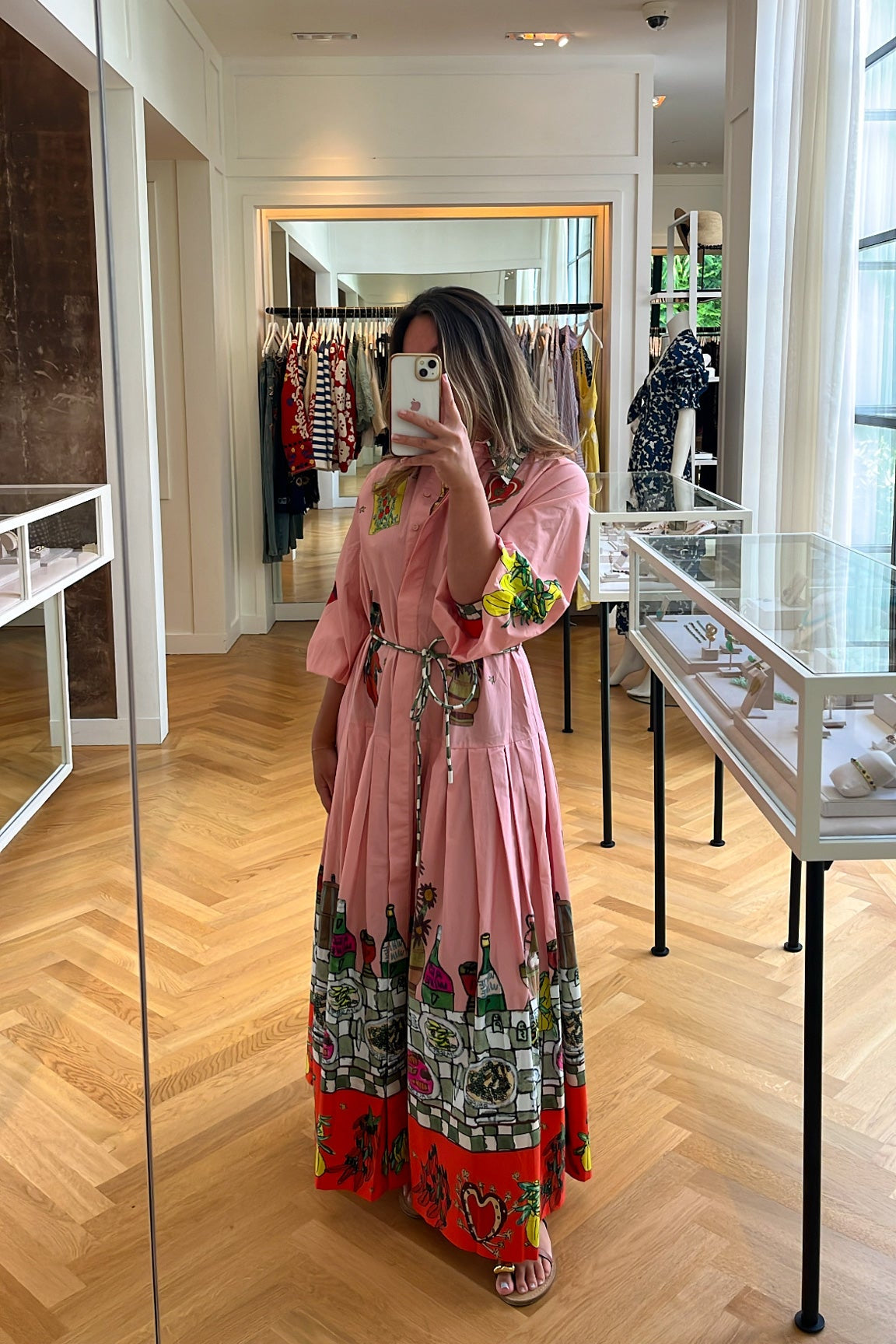 ALEMAIS | LONG SLEEVE CONTESSA SHIRTDRESS