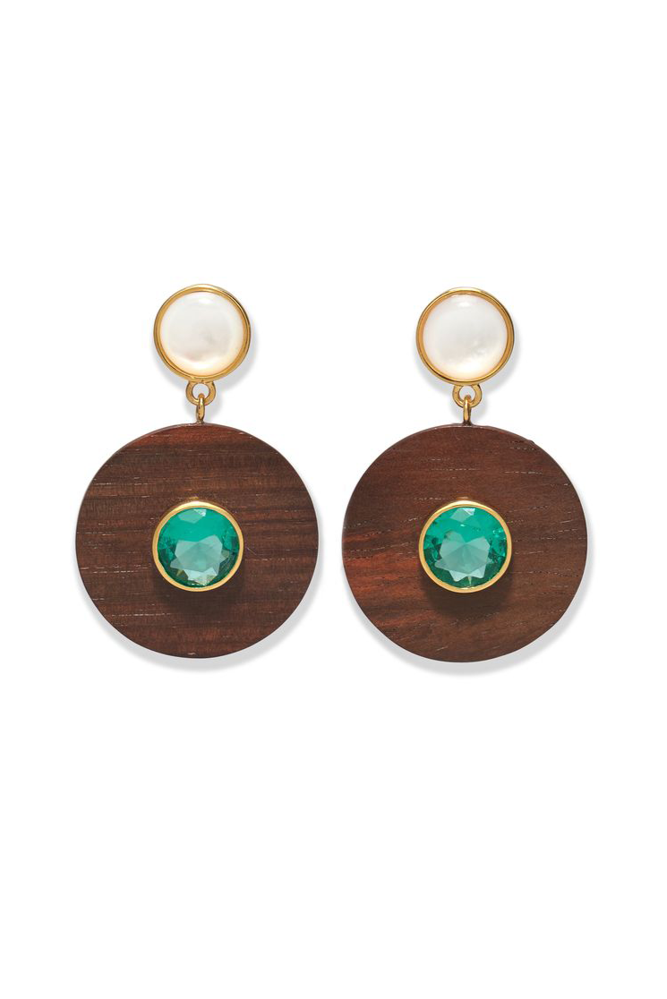 LIZZIE FORTUNATO | TAJ DISC EARRINGS