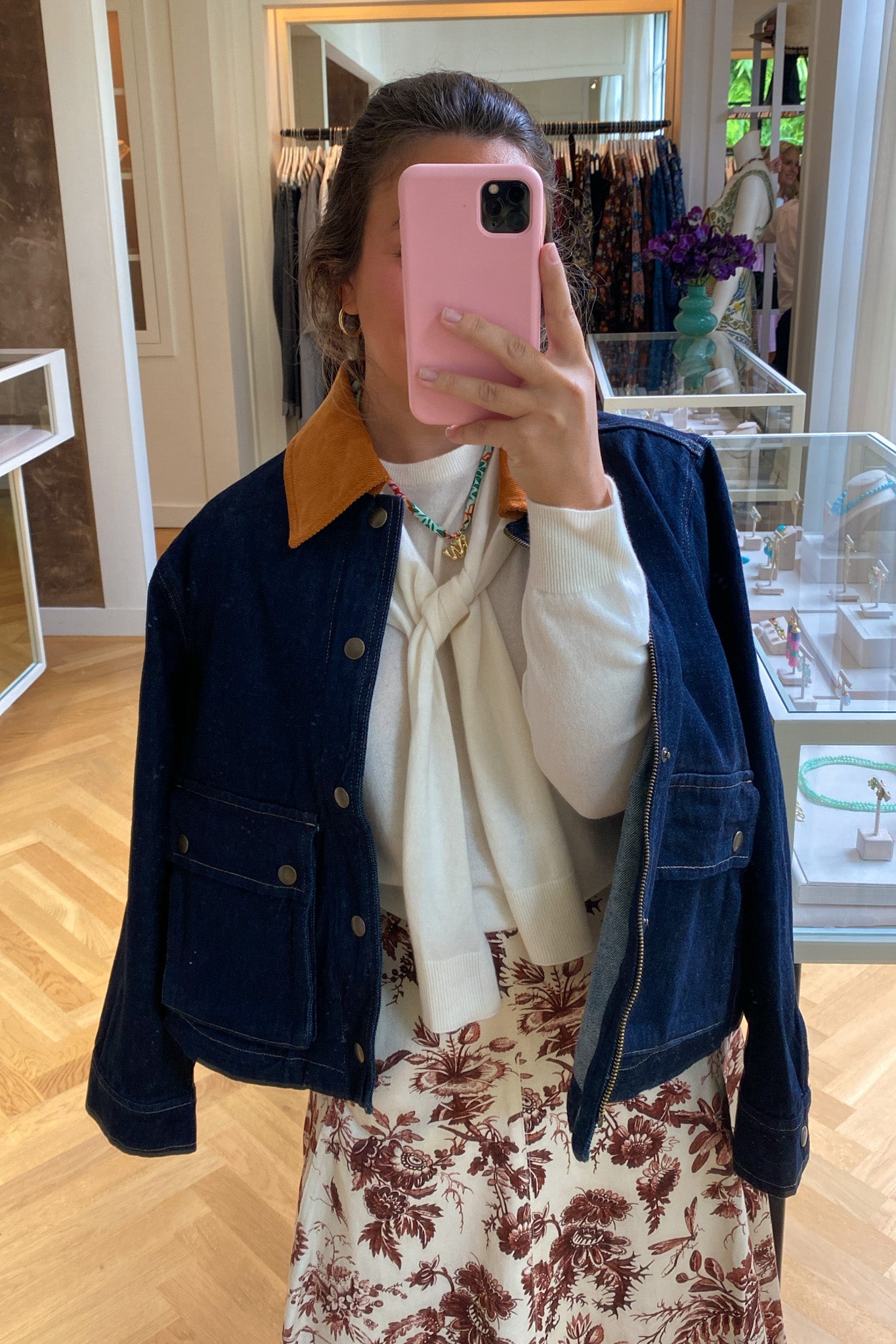 THE GREAT | DENIM SWINGY JACKET