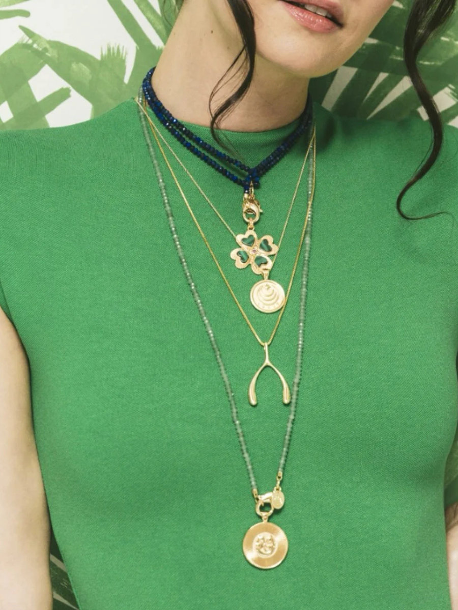 JANE WIN | LUCKY MALACHITE CLOVER