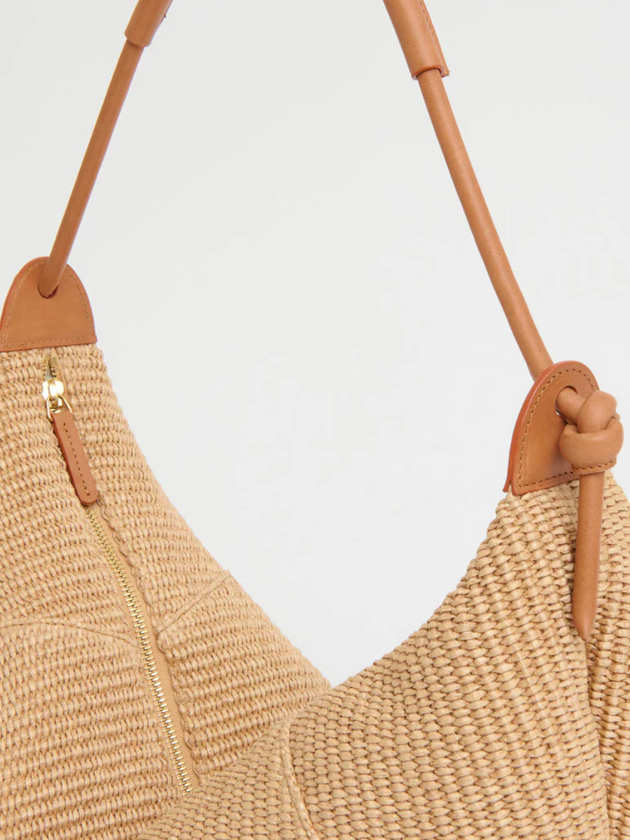 MANSUR GAVRIEL | RAFFIA FORTUNA SHOULDER BAG