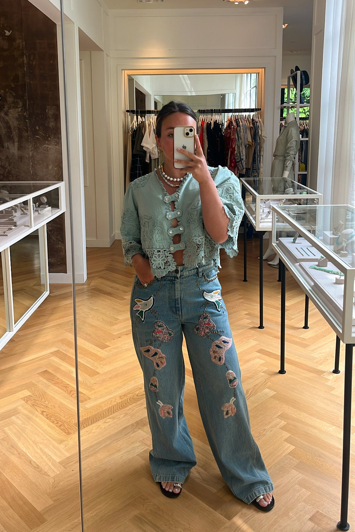 SEA NY | 3/4 SLEEVE IYLA SOUTACHE TOP