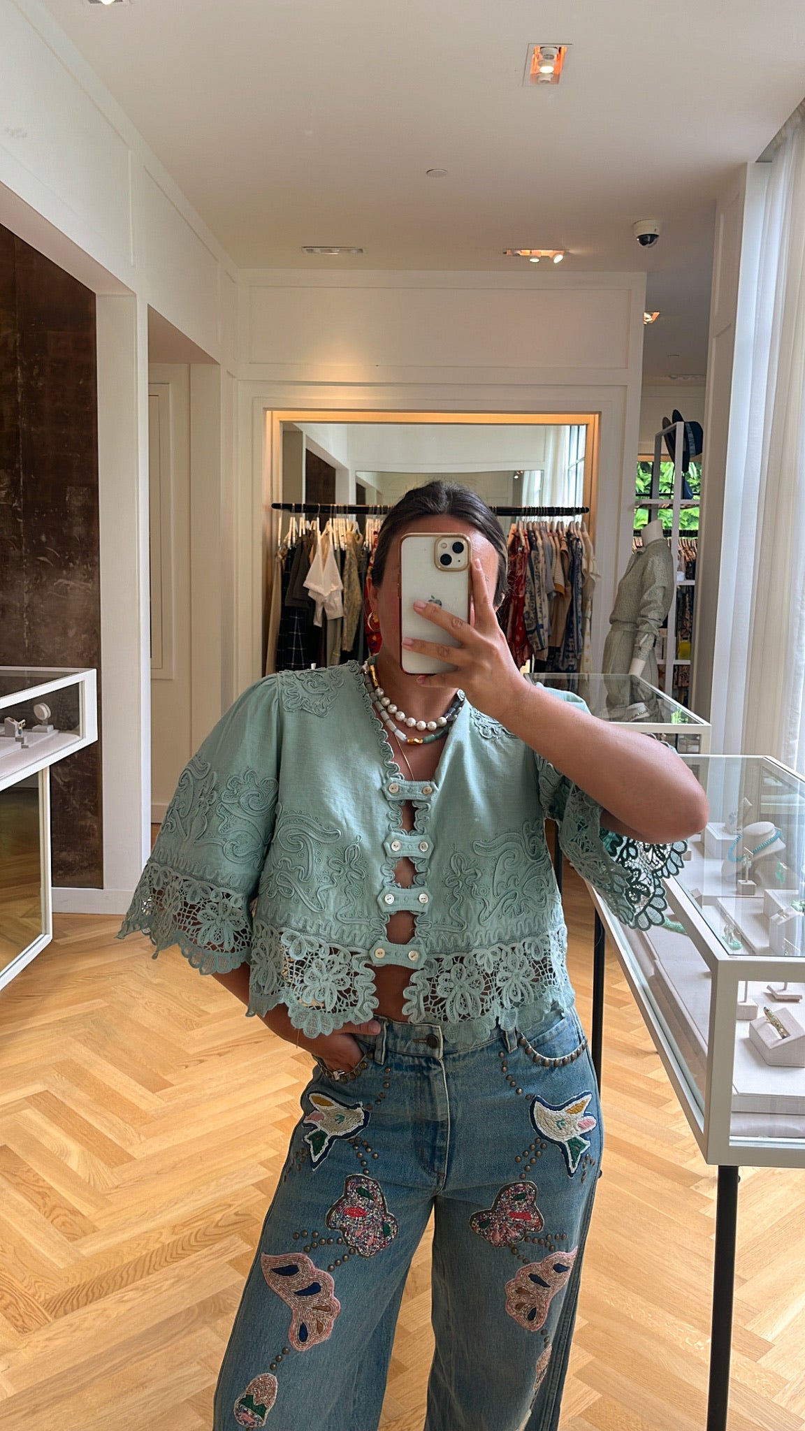 SEA NY | 3/4 SLEEVE IYLA SOUTACHE TOP