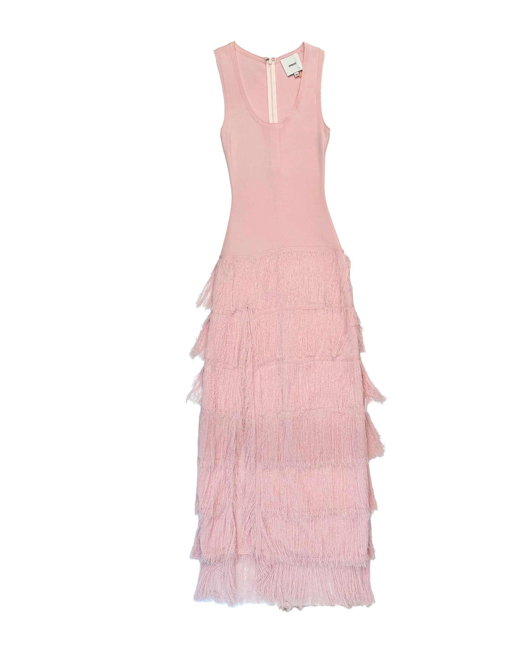 AKNVAS | DONZETTA KNIT FRINGE DRESS