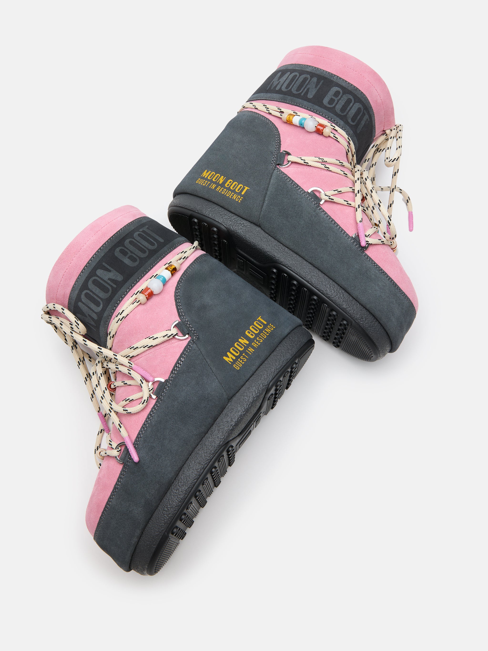 MOON BOOT x GUEST IN RESIDENCE | ICON LOW SUEDE BEAD BOOTS