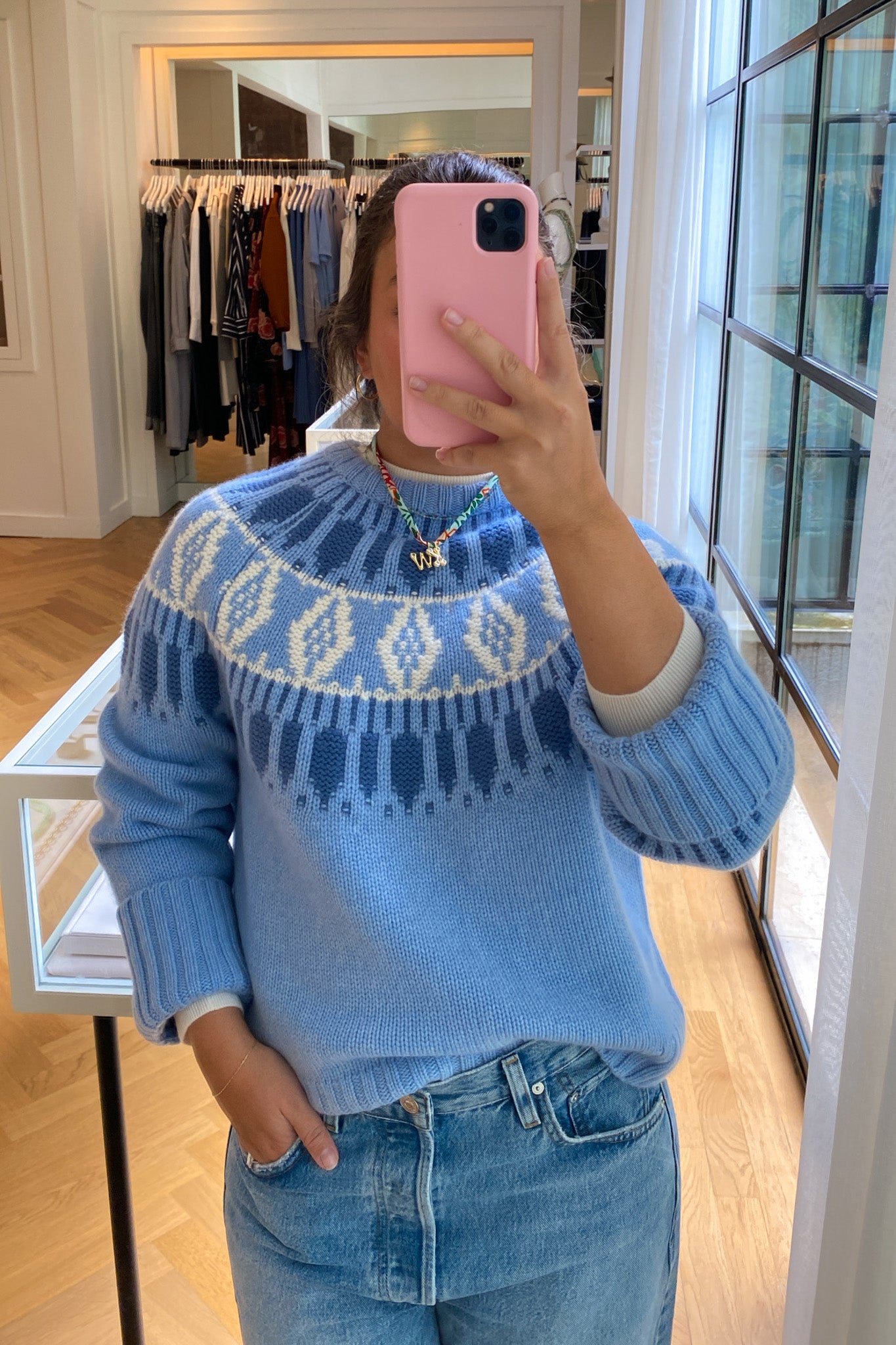 ARCH4 | LONG SLEEVE JACKSON FAIRISLE SWEATER