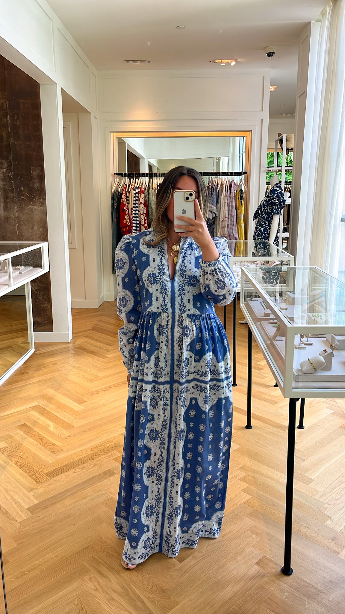 ALIX OF BOHEMIA | LONG SLEEVE WINIFRED MARINA BANDANA DRESS