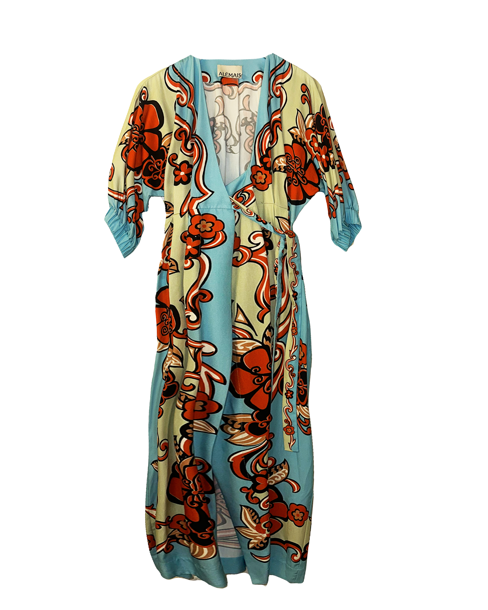 ALEMAIS | ONDINE WRAP MIDI DRESS