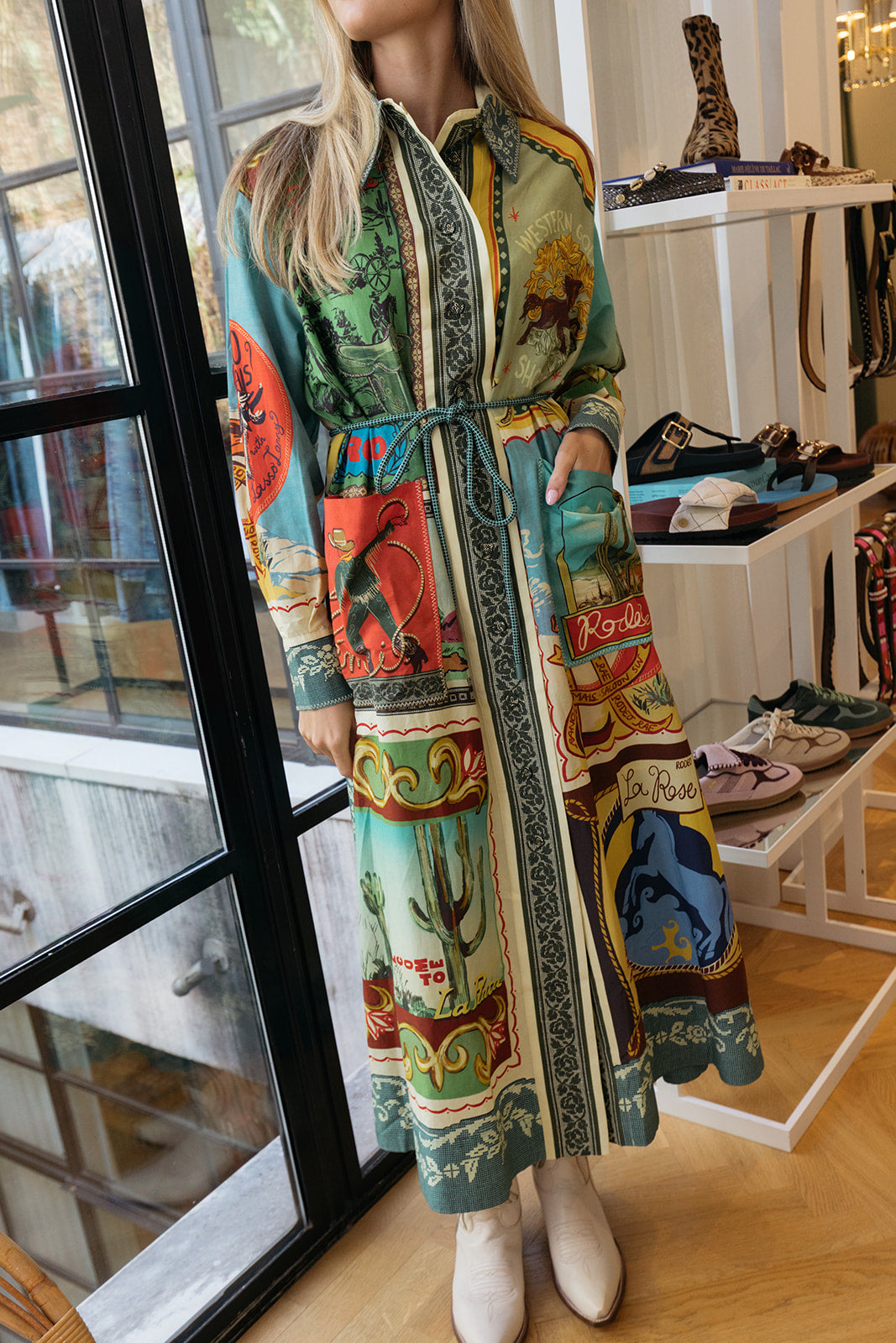 ALEMAIS | PRINTED ACE SHIRTDRESS | WOMEN'S LUXURY DESIGNER CLOTHING, SHOES, HANDBAGS & JEWELRY | POOLESHOP CHARLOTTE, NC