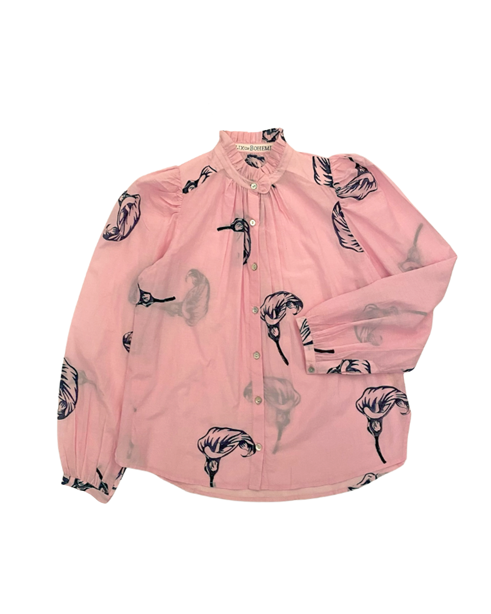 AOB | ANNABEL PINK CALLA LILLY SHIRT