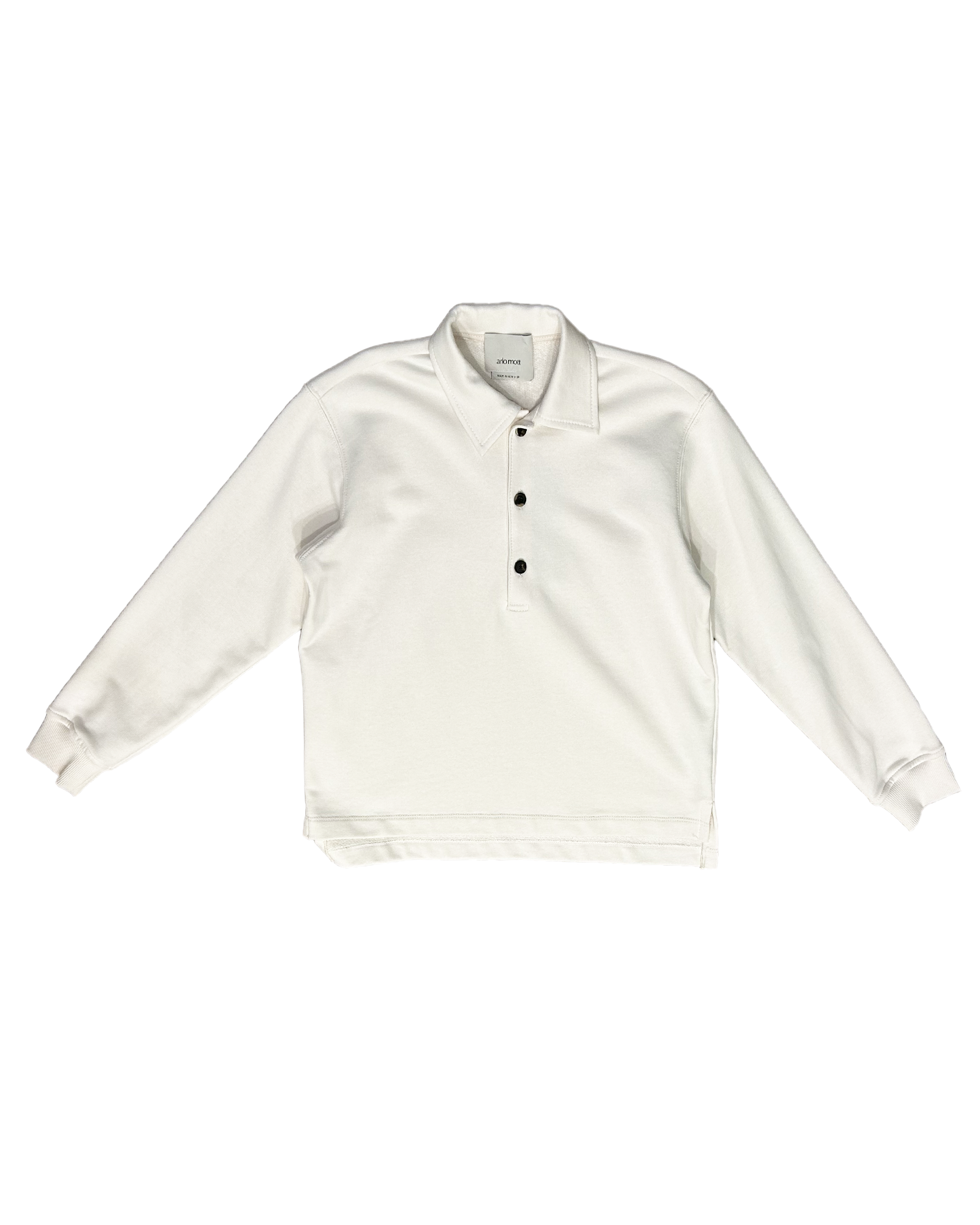 ARLO MOTT | LONG SLEEVE COTTON ELLIOT POLO PULLOVER