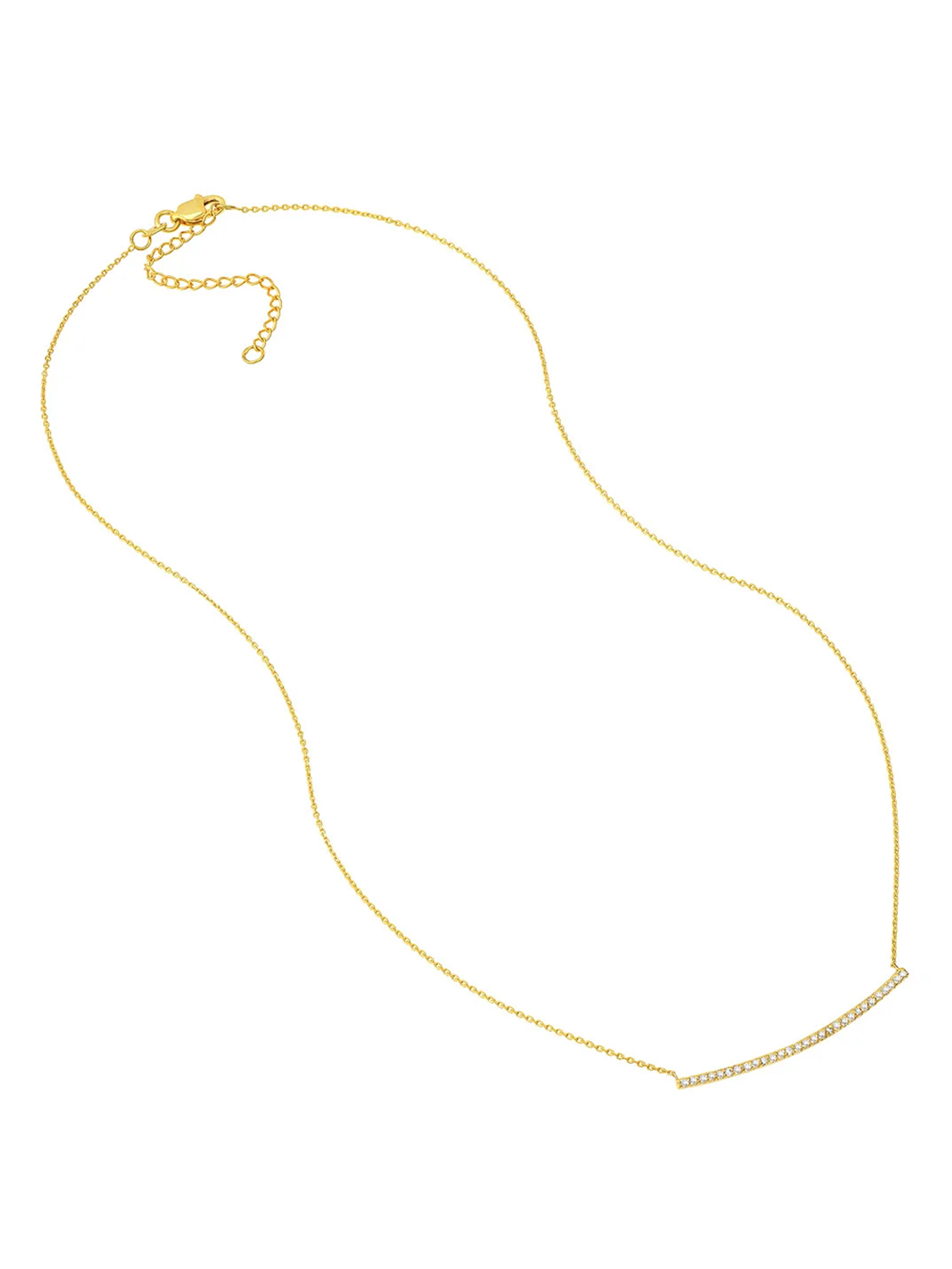 DIAMOND BAR NECKLACE