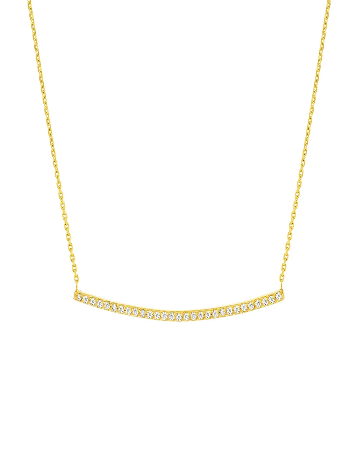 DIAMOND BAR NECKLACE