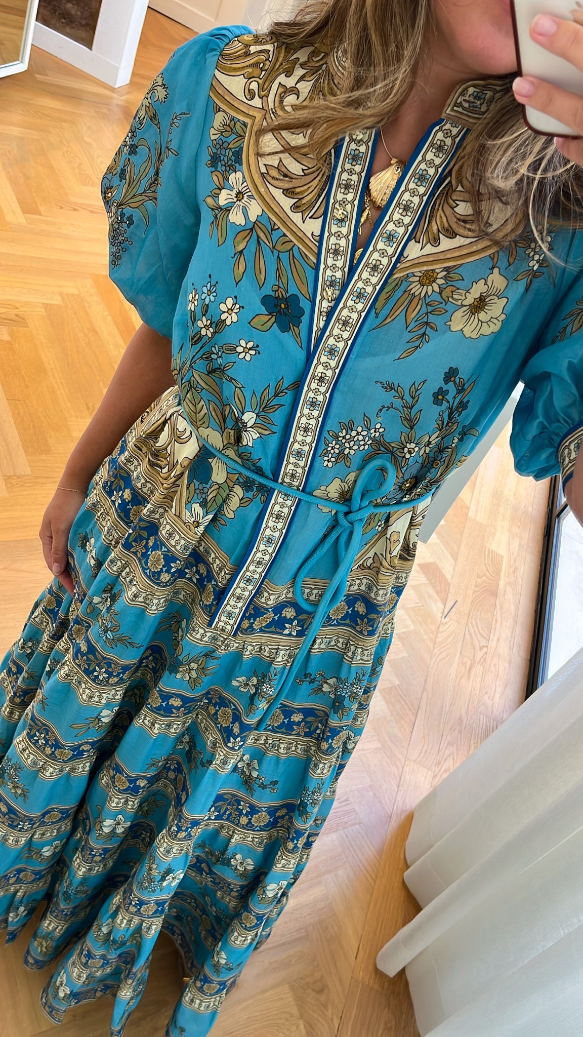 ALEMAIS | SHORT SLEEVE CASSIE TIERED MIDI DRESS