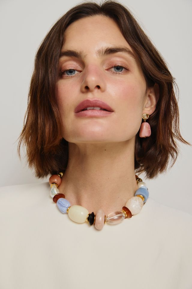 LIZZIE FORTUNATO | ROSADO EARRINGS