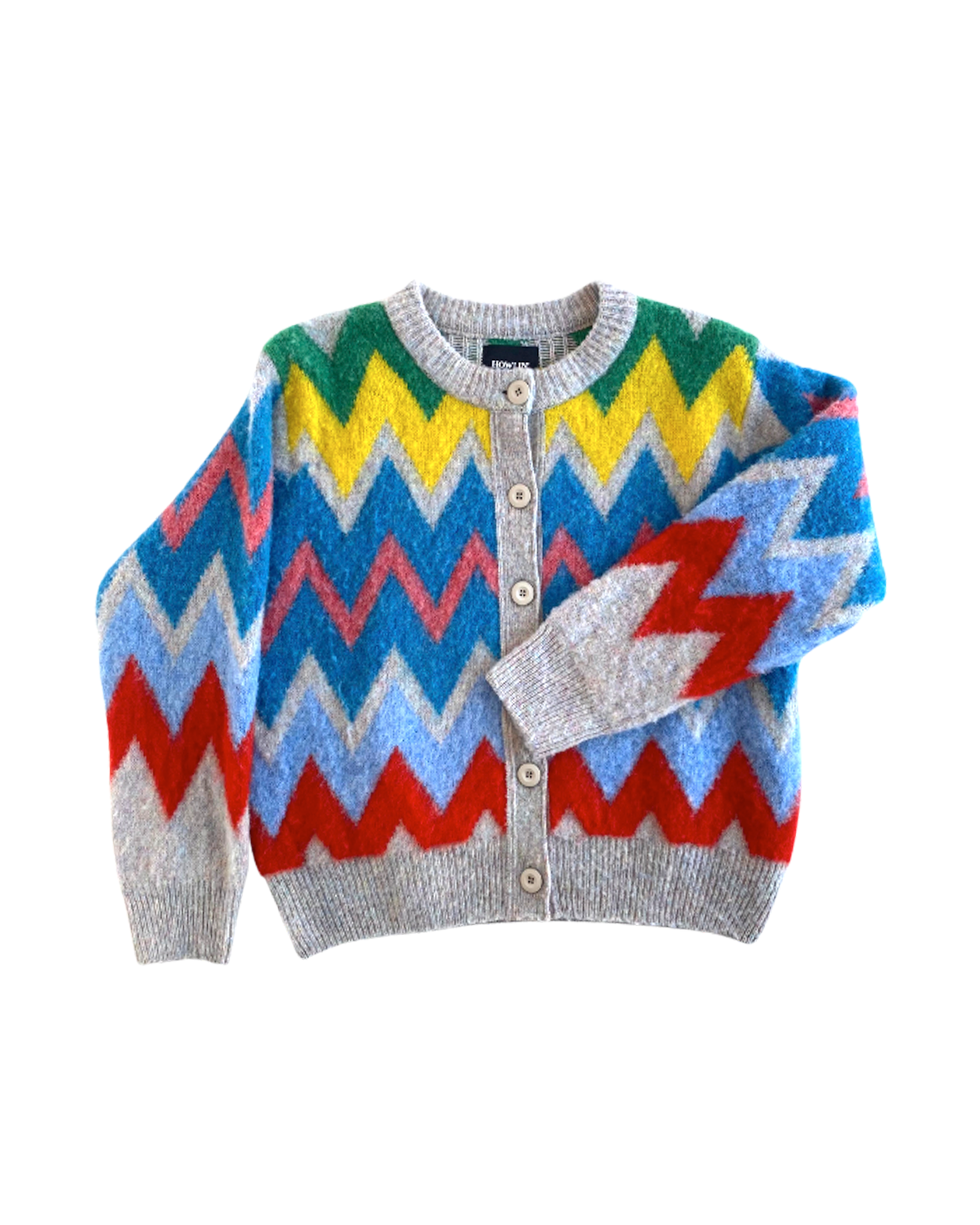 HOWLIN | CHEVRON STRIPE FROZEN LAUGHTER SWEATER