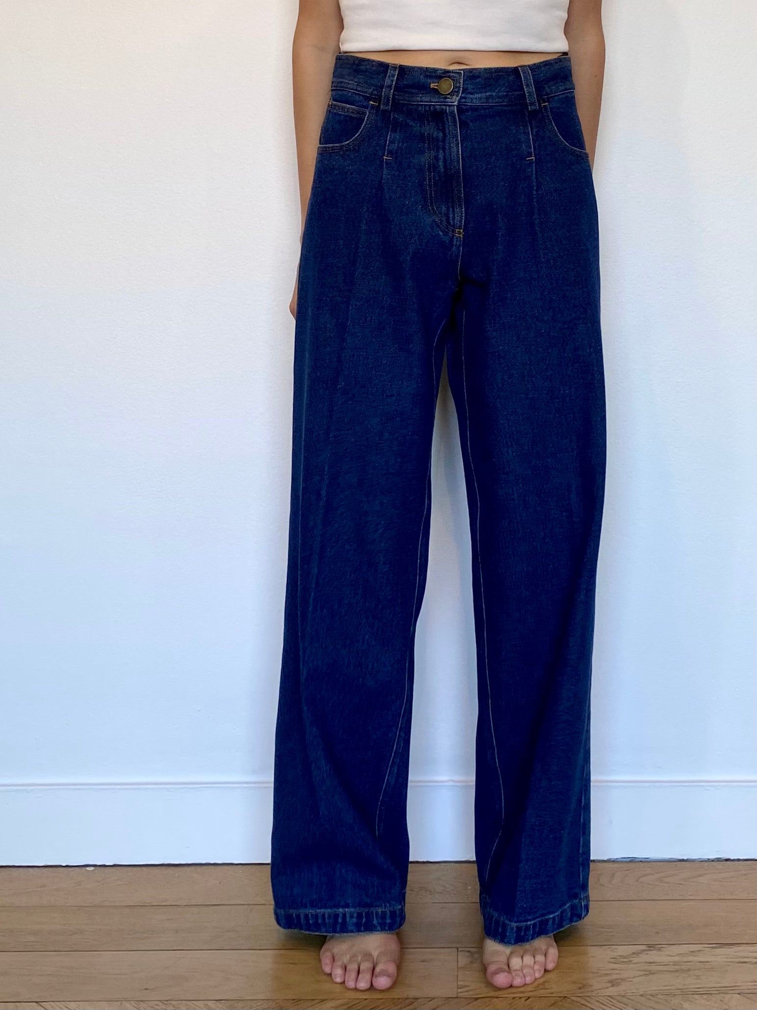 FORTE FORTE | WIDE LEG DENIM PANT