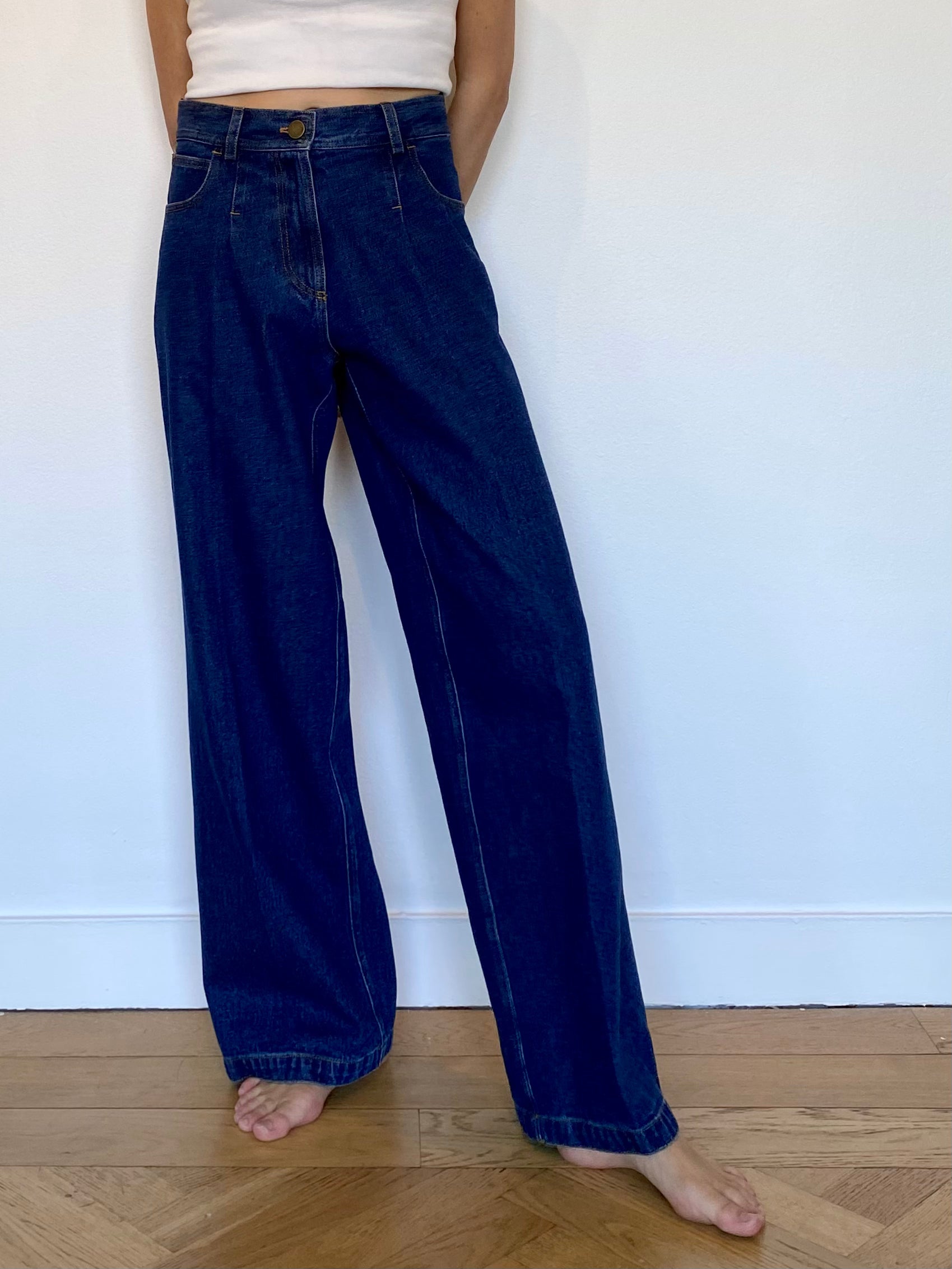 FORTE FORTE | WIDE LEG DENIM PANT