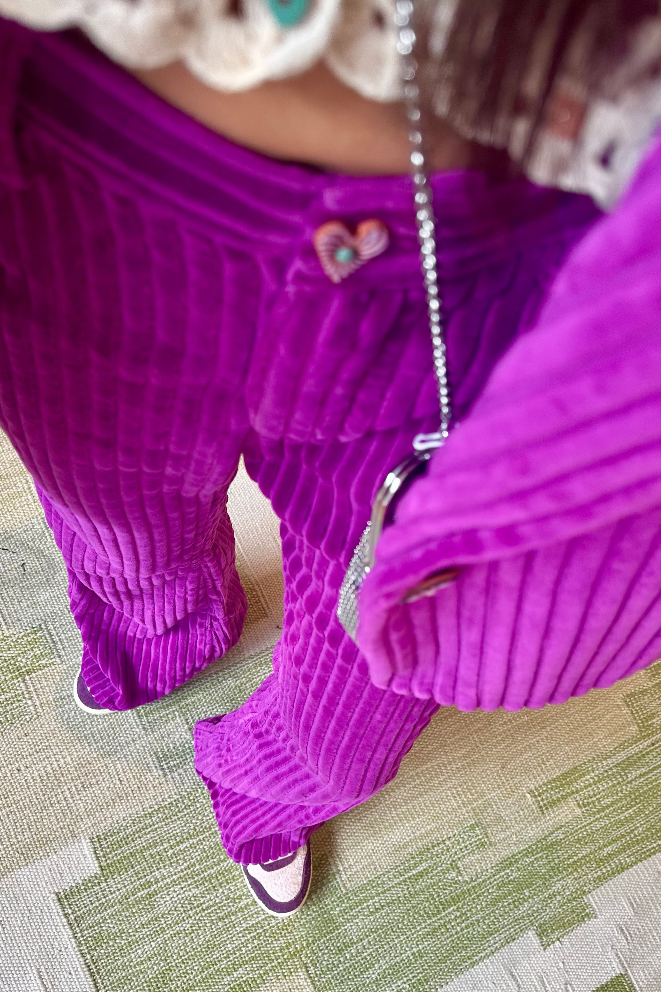 ALIX OF BOHEMIA | BUNNY VIOLET VELVET PANT