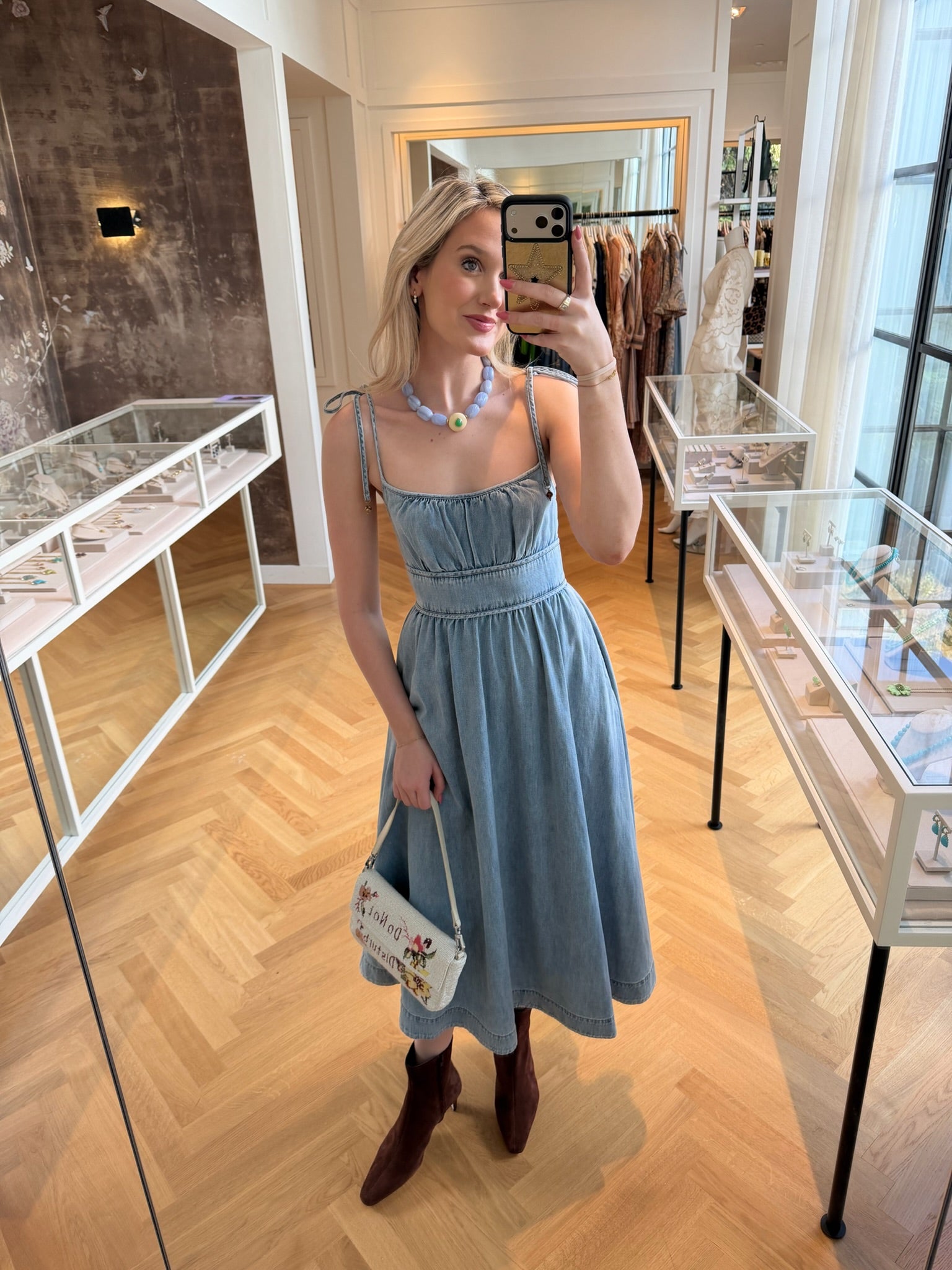 ZIMMERMANN | DENIM PICNIC DRESS