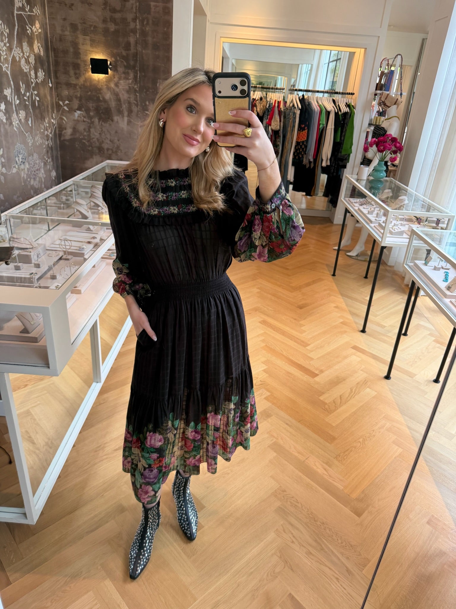 SEA |  VIKTORIA PRINT MULTI TIERED DRESS