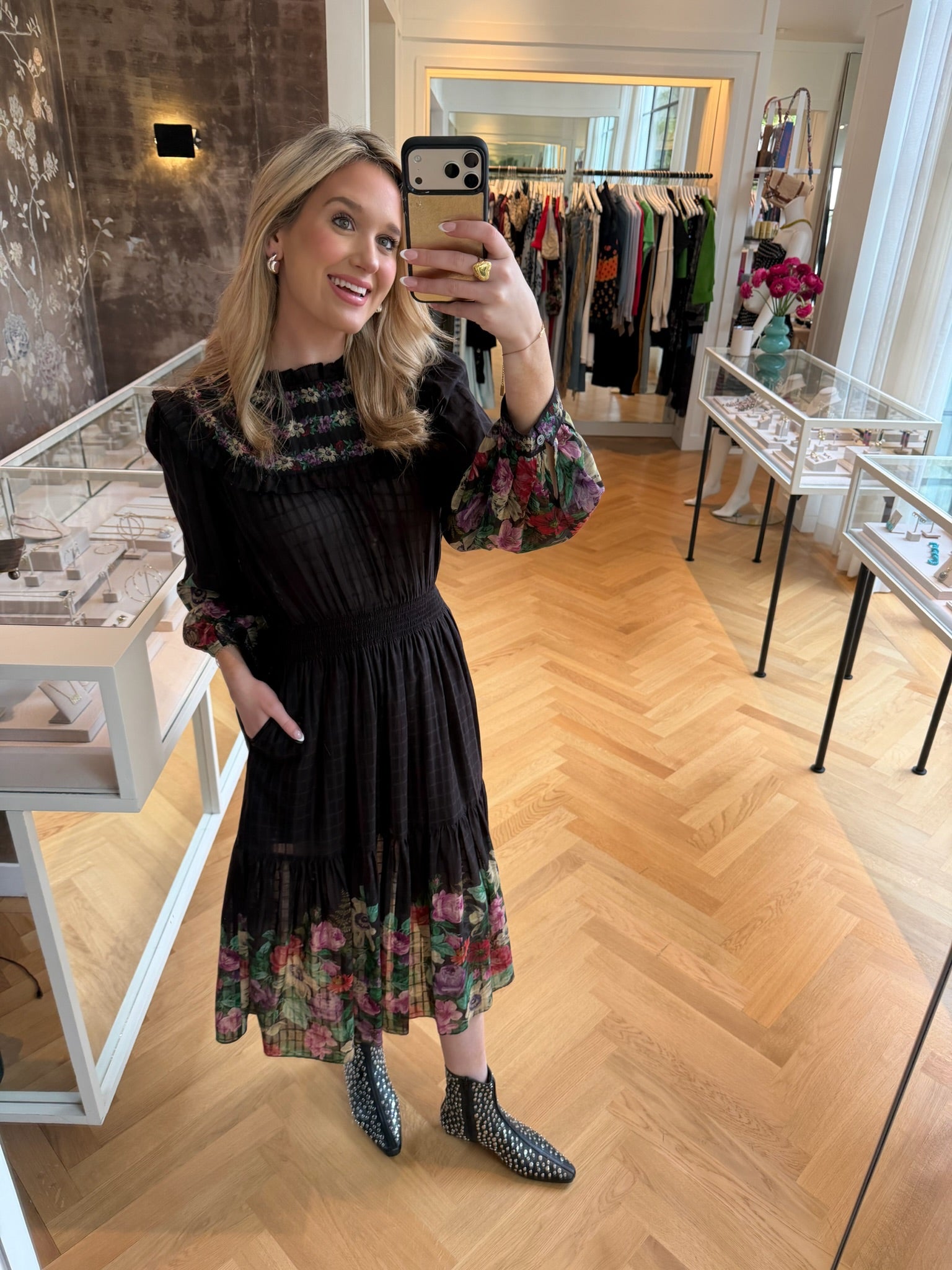 SEA |  VIKTORIA PRINT MULTI TIERED DRESS