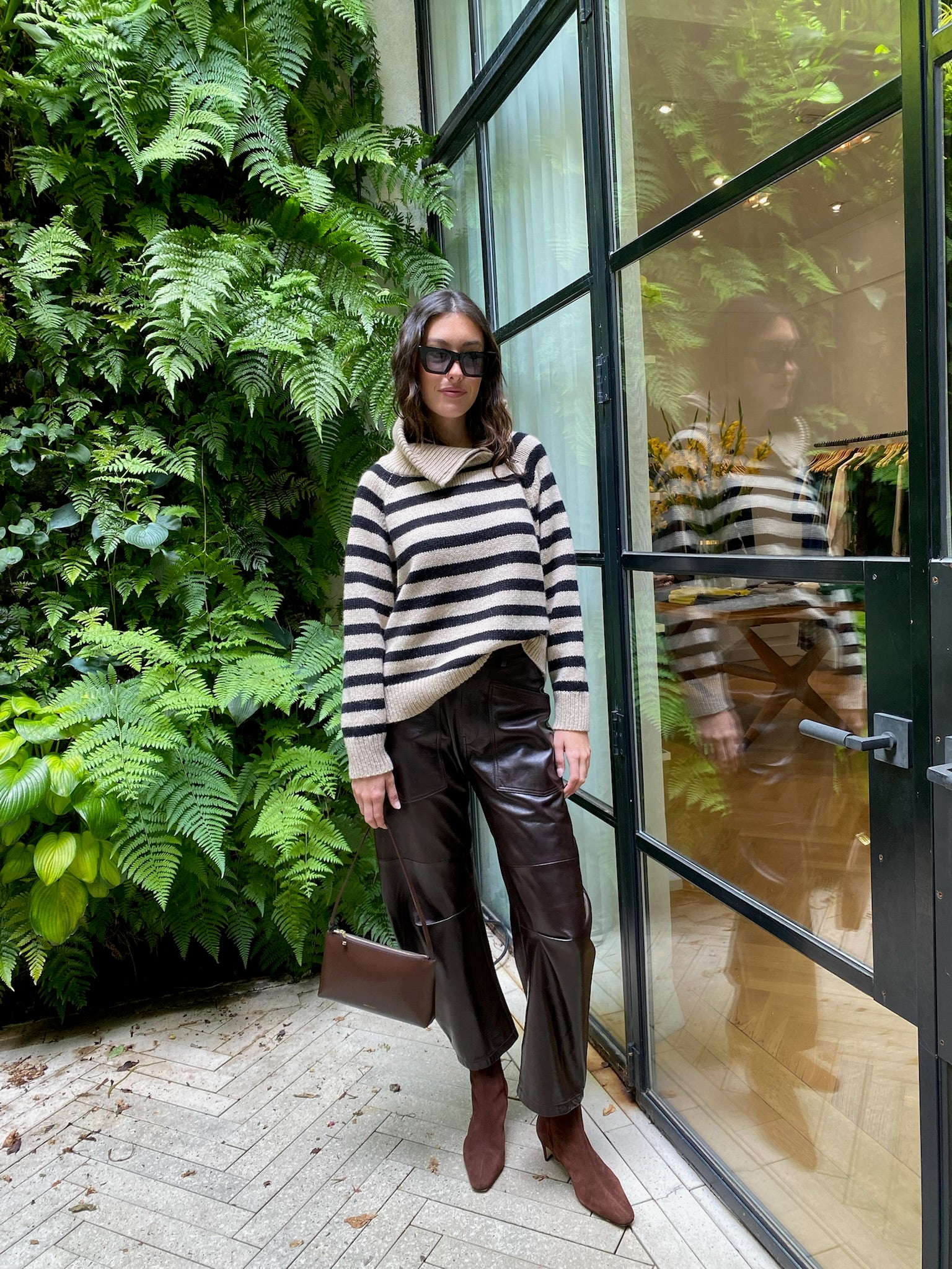 NILI LOTAN | LONG SLEEVE RAELYN STRIPE SWEATER
