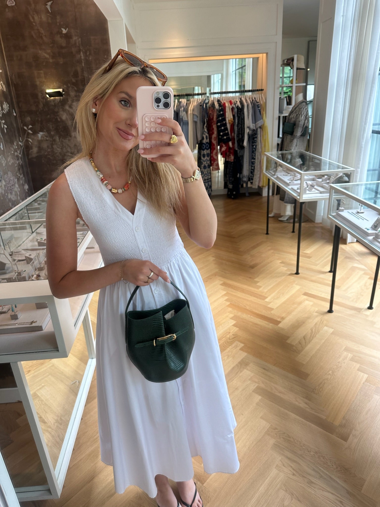 LA LIGNE | SLEEVELESS COTTON POPLIN MAEVA DRESS