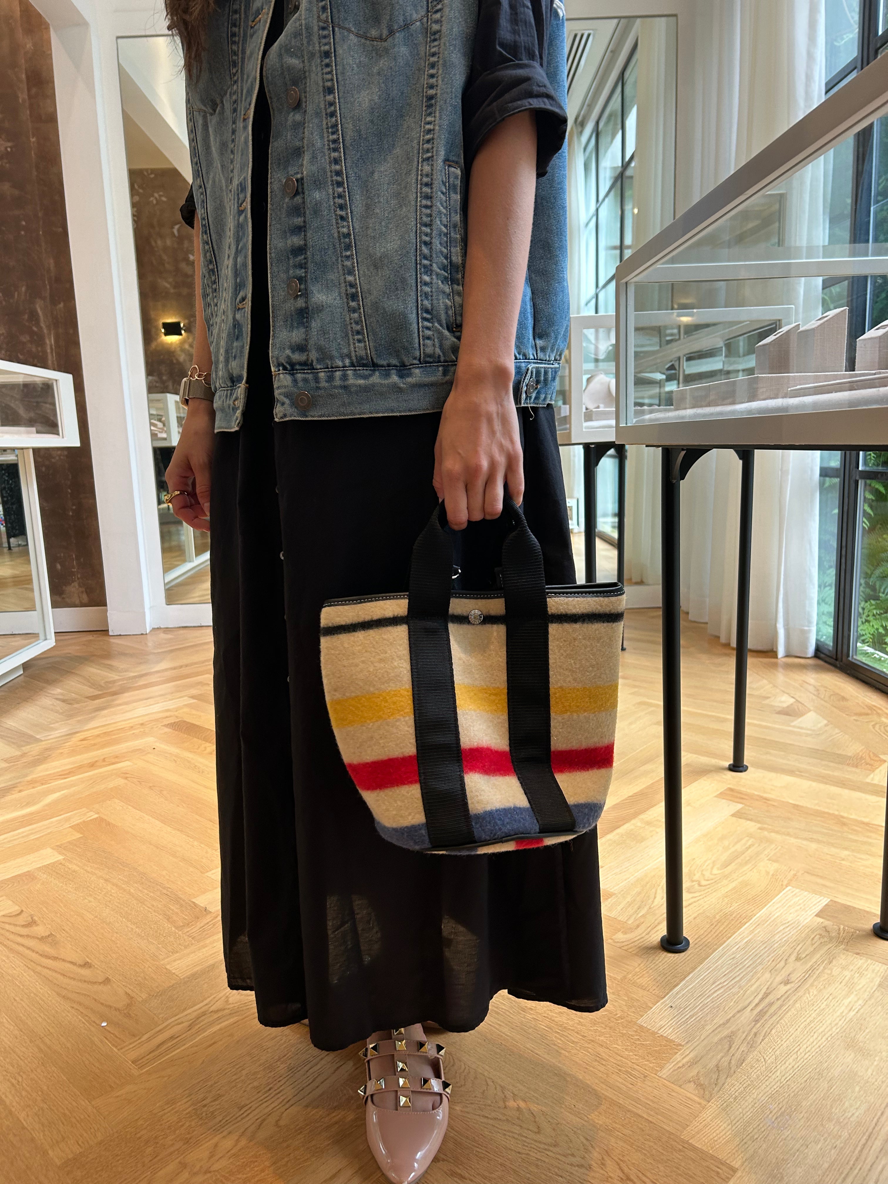 RUE DE VERNEUIL | GLACIER CRUISE BUCKET STRIPED BAG