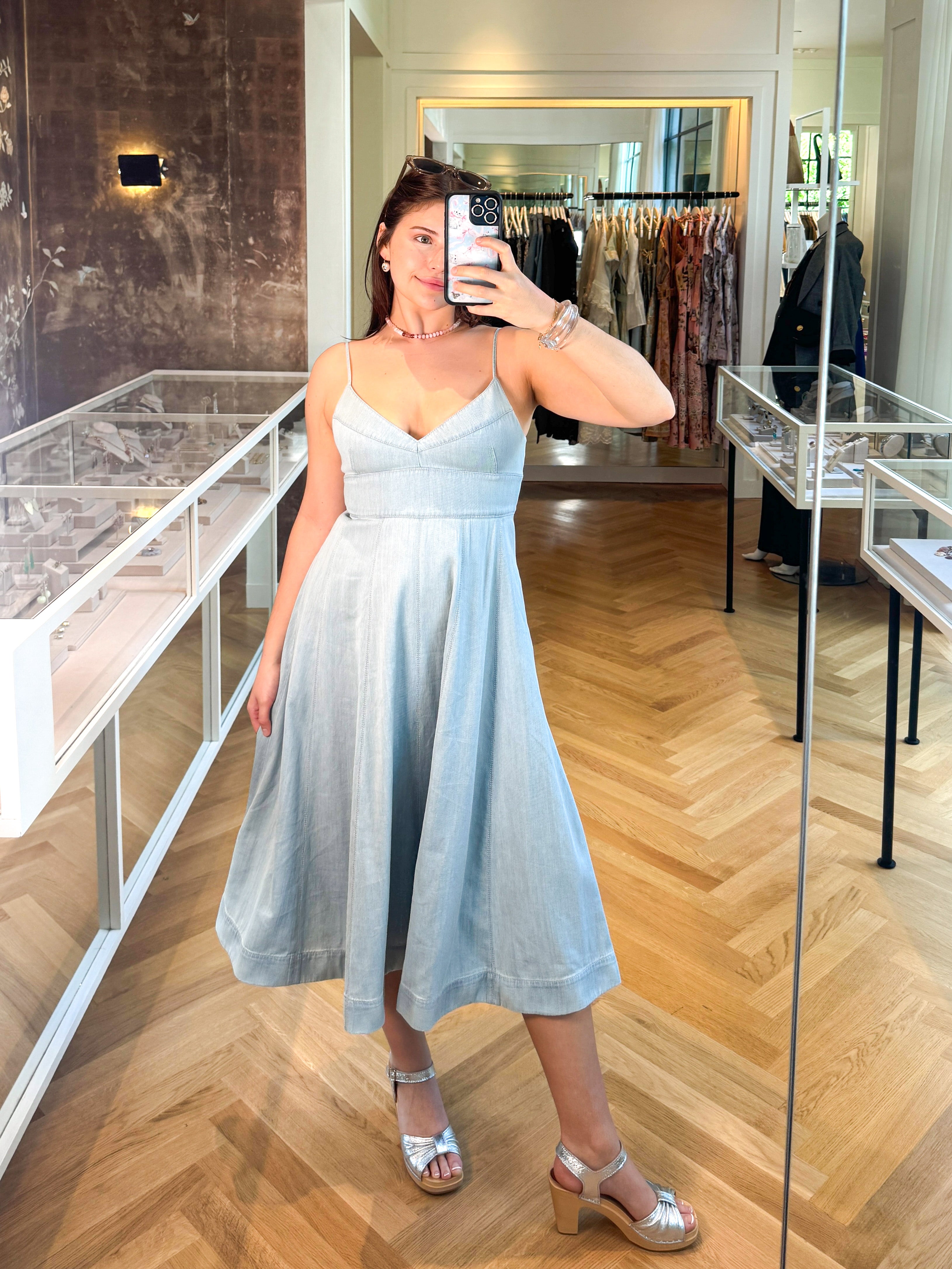 ZIMMERMANN | ACACIA DENIM SWING DRESS