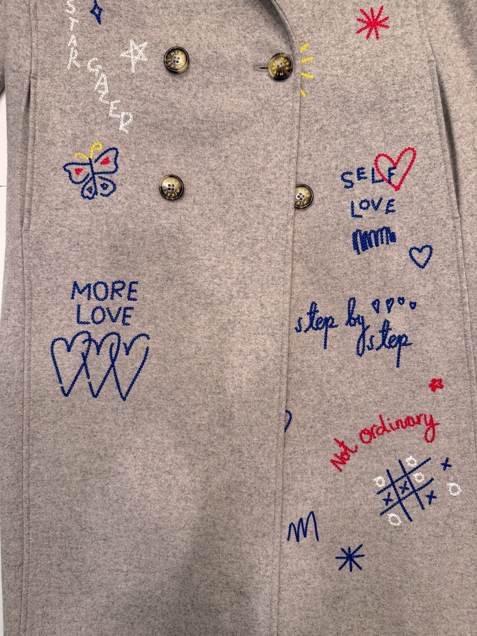 MIRA MIKATI | SCRIBBLE WOOL COAT