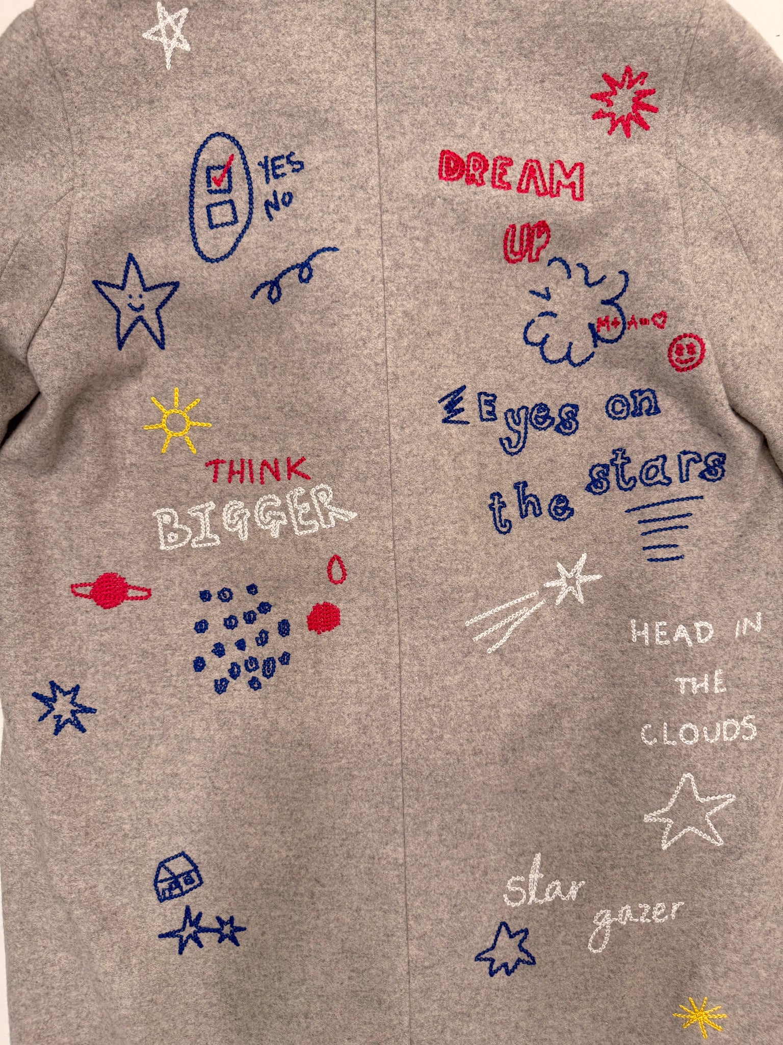 MIRA MIKATI | SCRIBBLE WOOL COAT