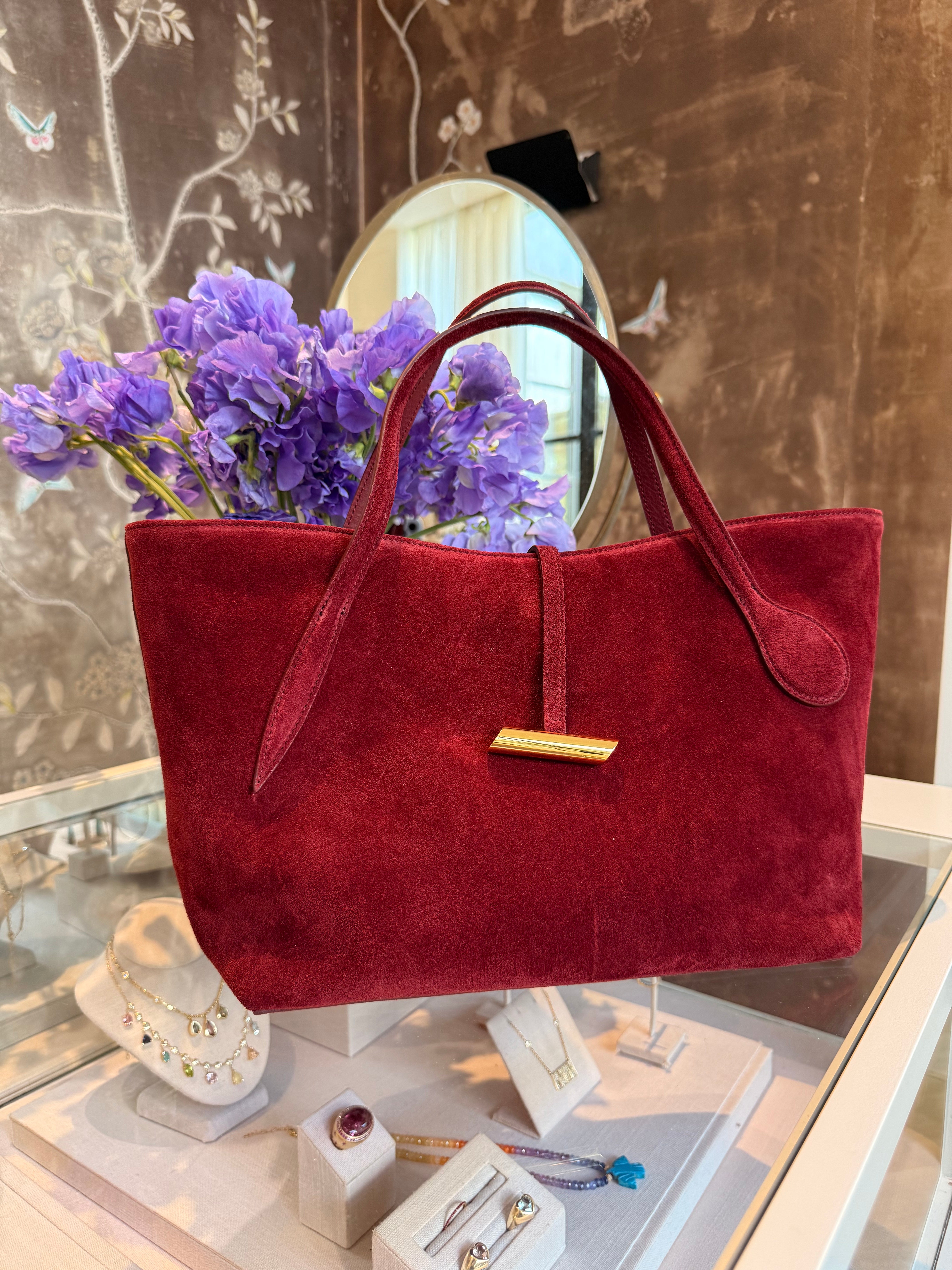 LIFFNER | SUEDE PETITE PENNE TOTE