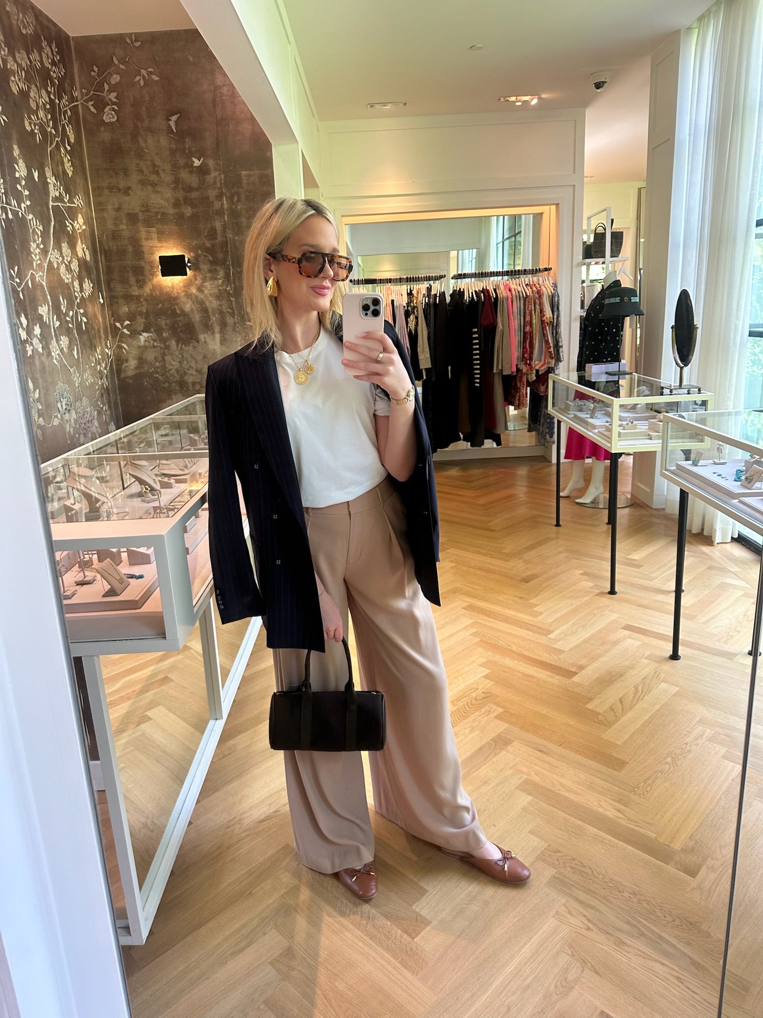 OFFICINE GENERALE | LONG SLEEVE SANDRA PINSTRIPE JACKET