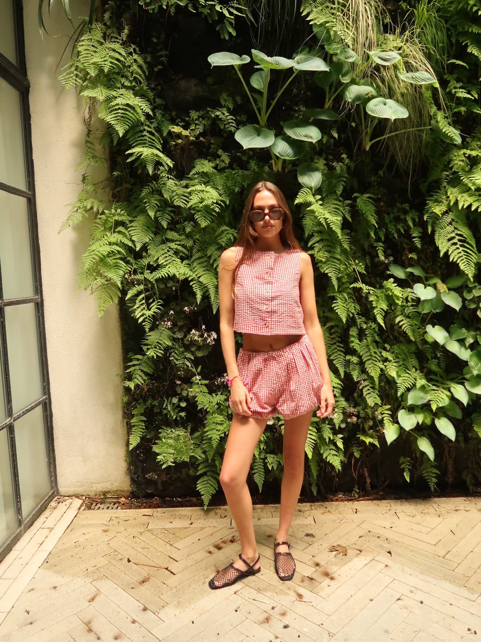 POSSE | AURELIA GINGHAM SHORT