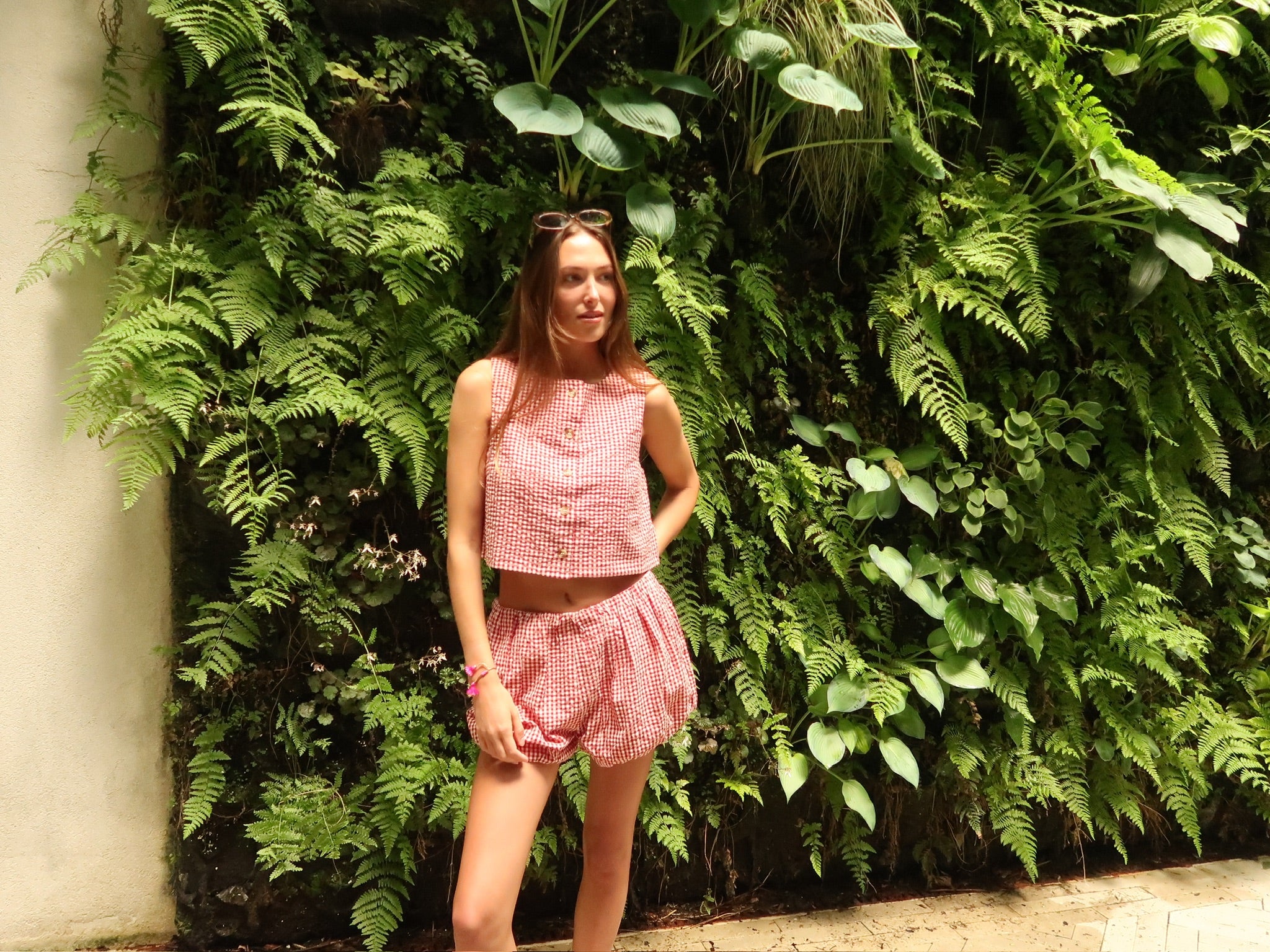 POSSE | AURELIA GINGHAM SHORT