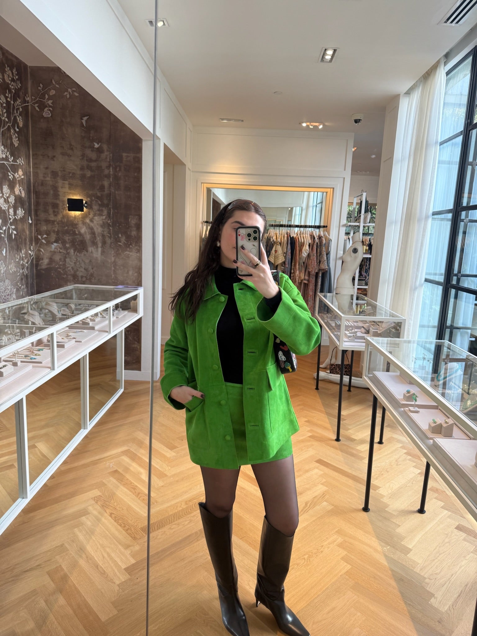 STAUD | CREST MINI SKIRT