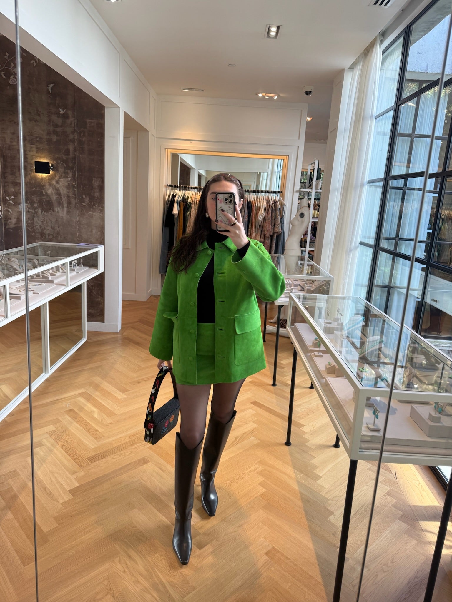 STAUD | CREST MINI SKIRT