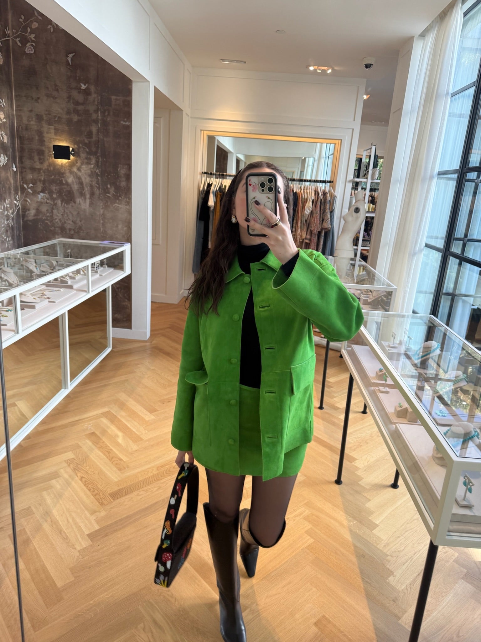 STAUD | CREST MINI SKIRT