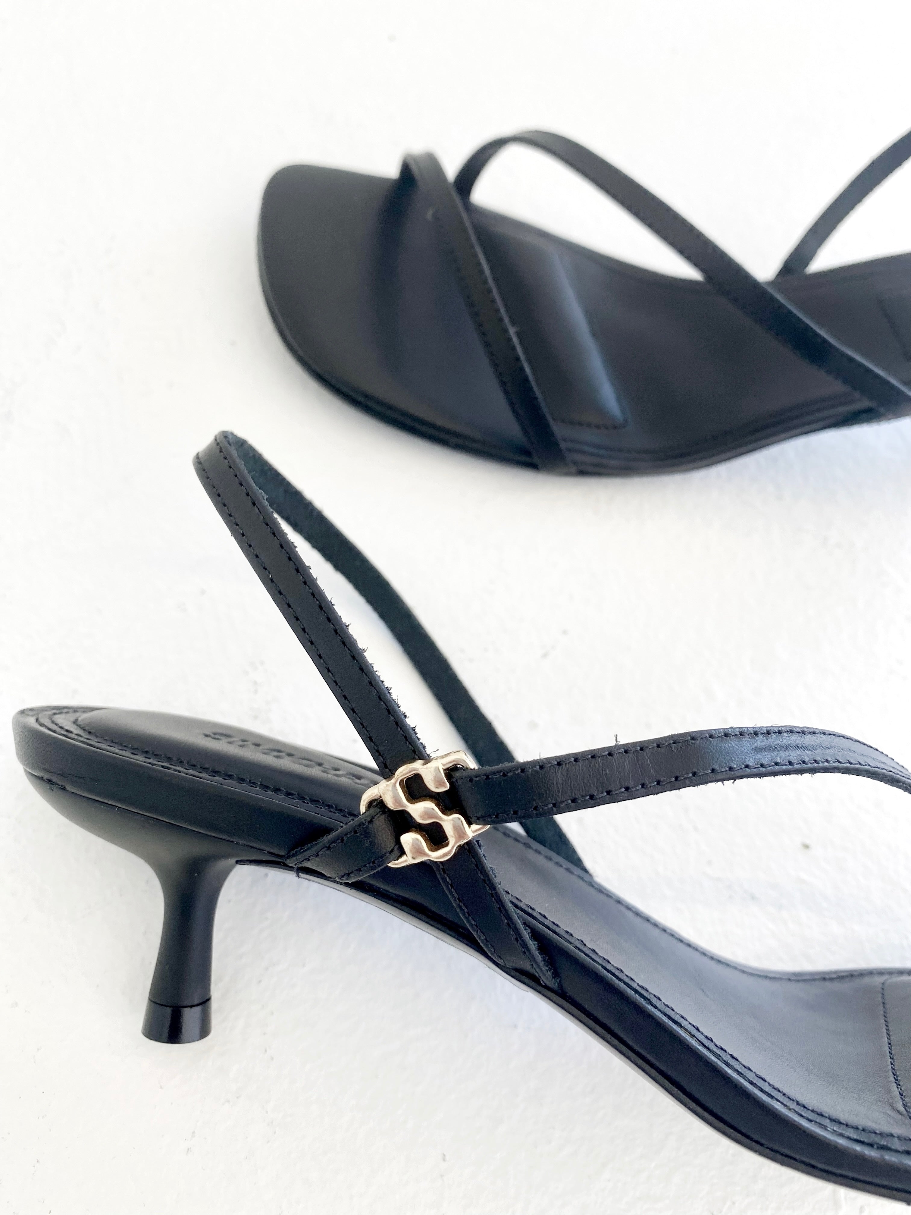 SIMKHAI | CEDONIA STRAPPY KITTEN HEEL SANDAL