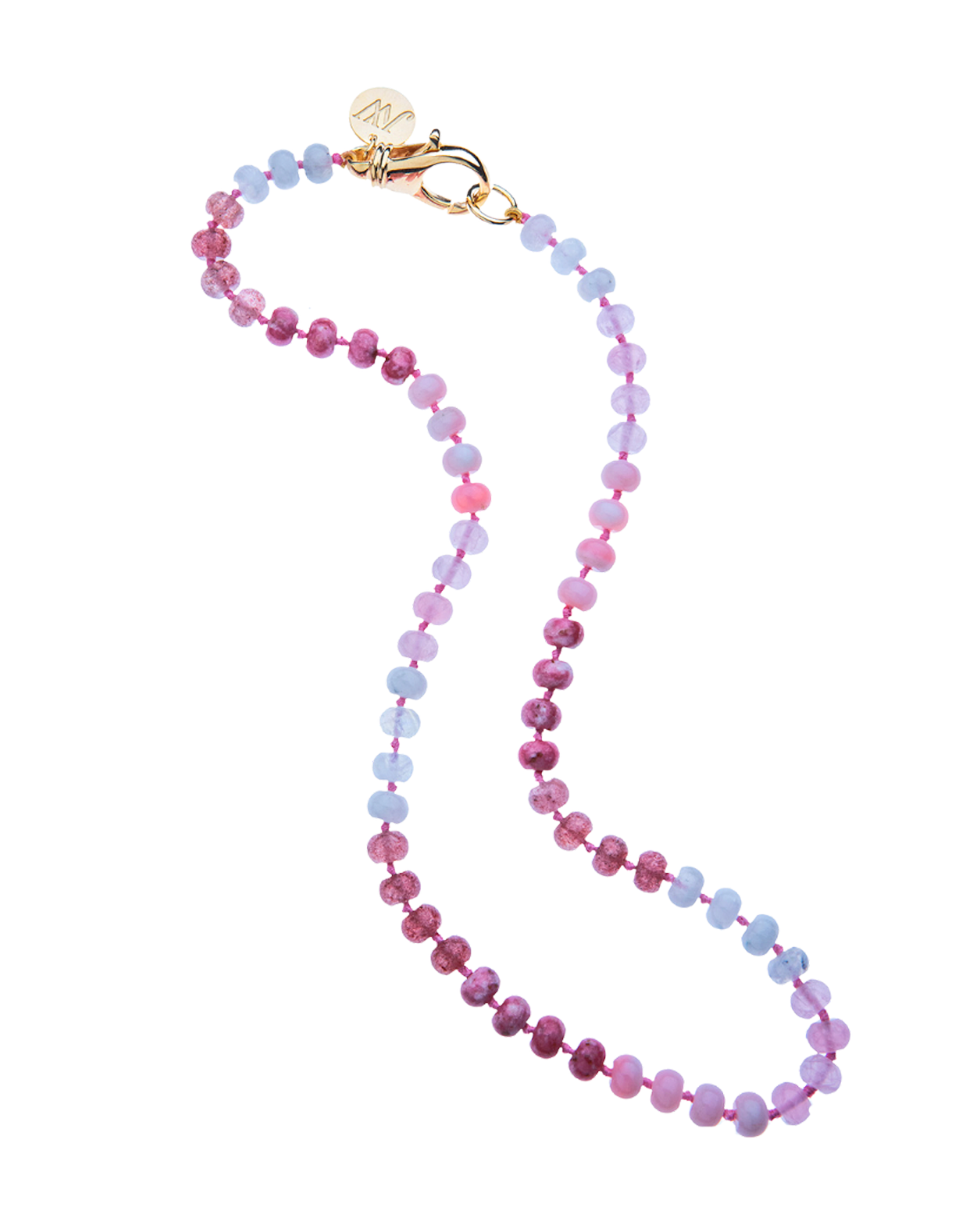 JANE WIN | PINK OMBRE BEADED NECKLACE