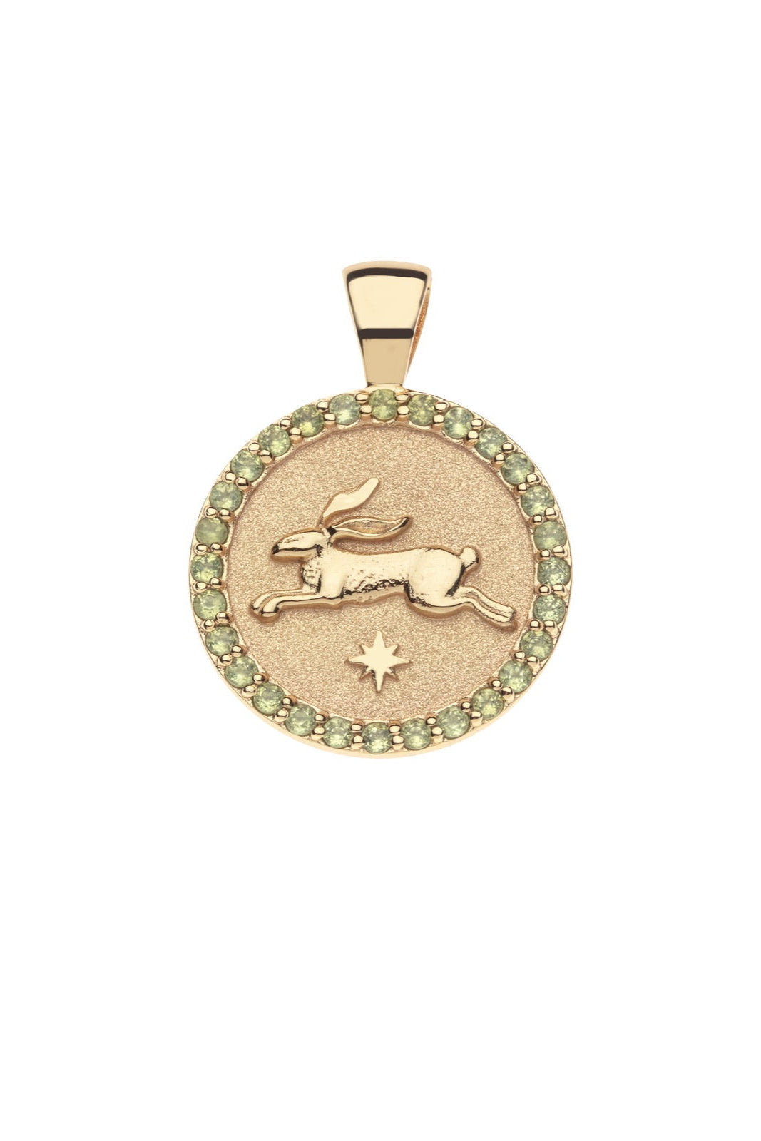 JANE WIN | LUCKY RABBIT EMBELLISHED PENDANT