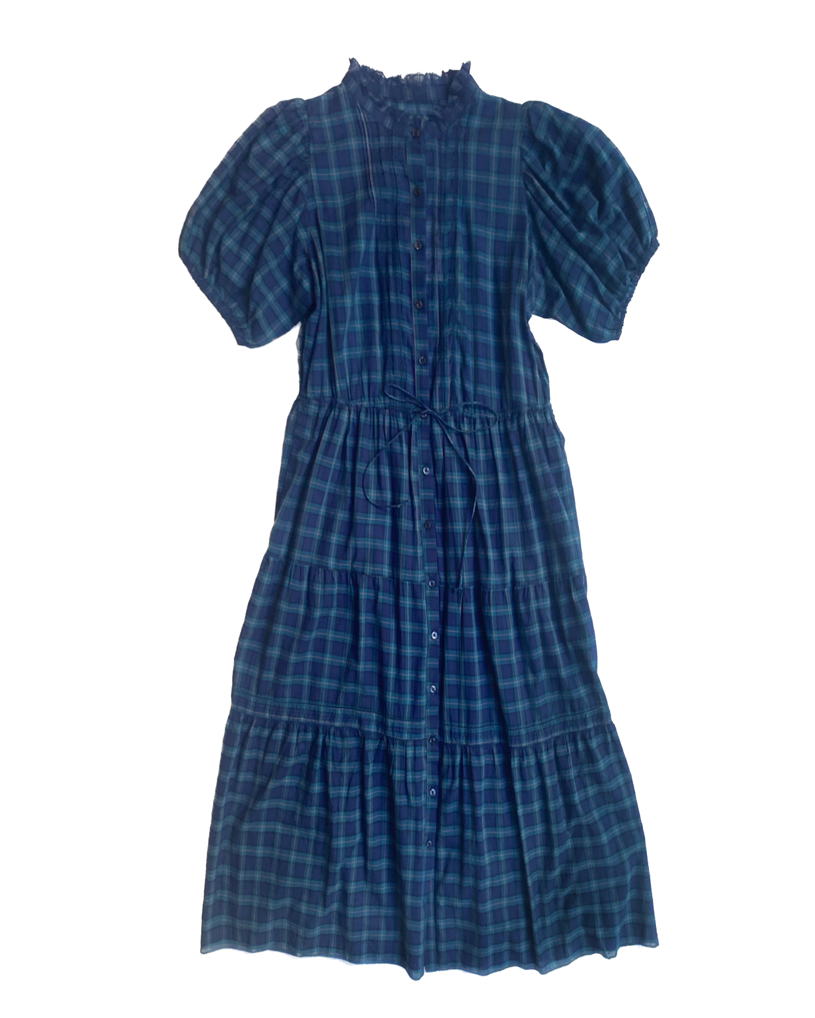 BIRDS OF PARDIS | HILDIE PLAID MIDI DRESS