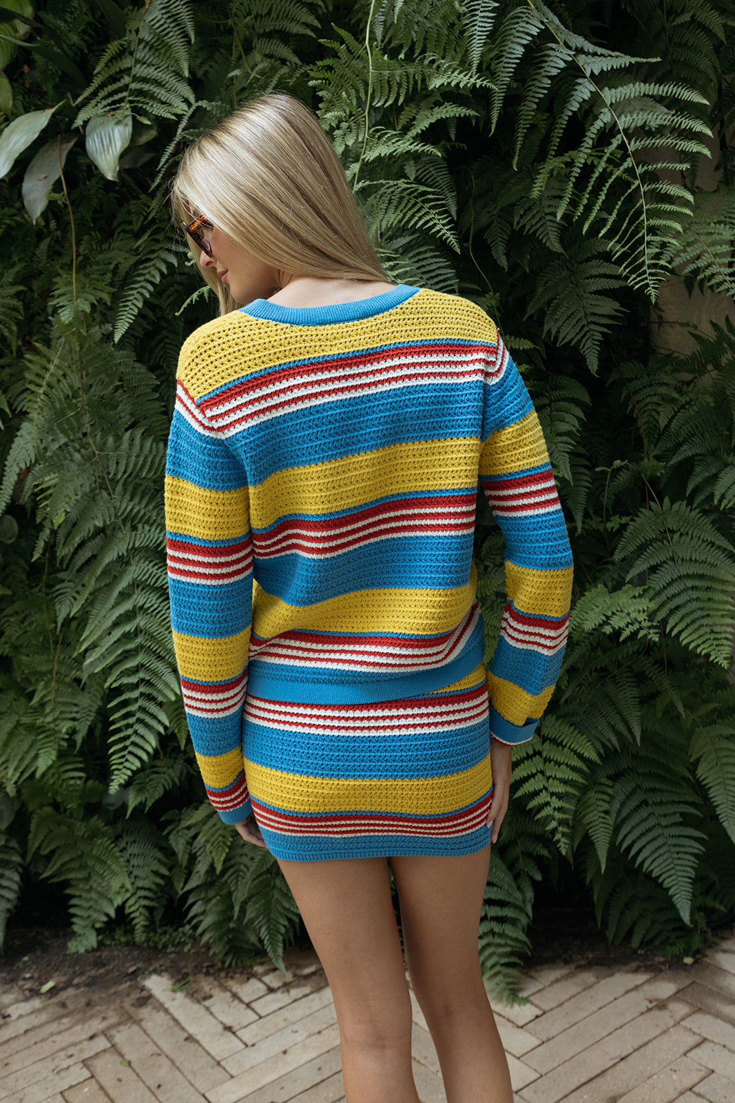 POSSE | CROCHET TAMMY STRIPE CARDIGAN | WOMEN'S LUXURY DESIGNER CLOTHING, SHOES, HANDBAGS & JEWELRY | POOLESHOP CHARLOTTE, NC