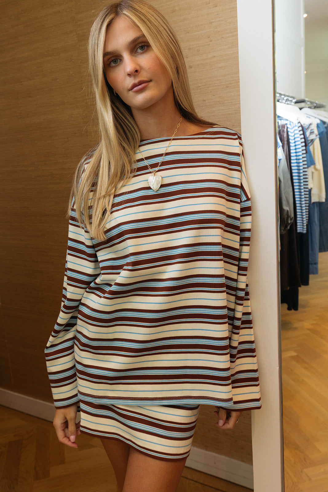 POSSE | STRIPED NADINE TOP | WOMEN'S LUXURY DESIGNER CLOTHING, SHOES, HANDBAGS & JEWELRY | POOLESHOP CHARLOTTE, NC