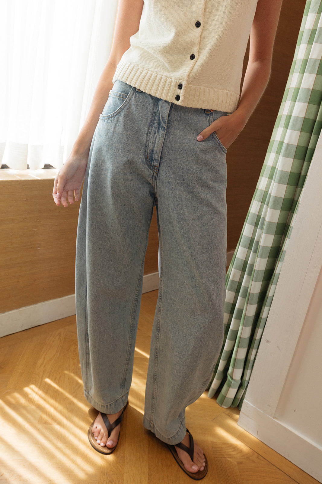 RACHEL COMEY | KEENAN BARREL LEG JEAN | WOMEN'S LUXURY DESIGNER CLOTHING, SHOES, HANDBAGS & JEWELRY | POOLESHOP CHARLOTTE, NC